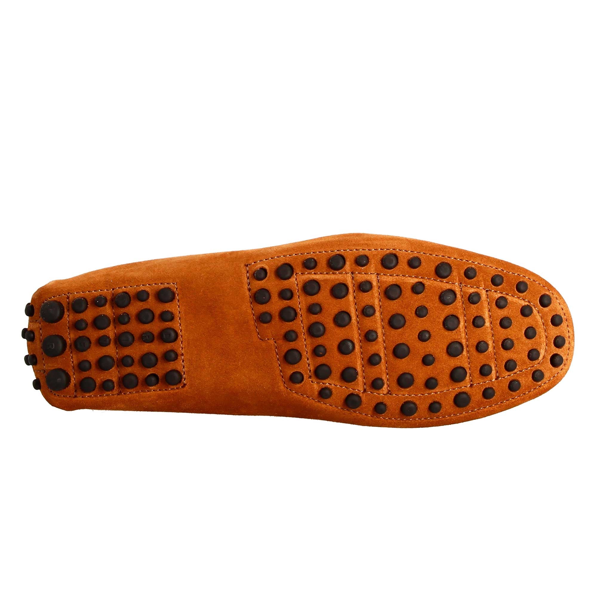 Mocassino marrone chiaro foderato da uomo in pelle scamosciata - LeonardoShoes