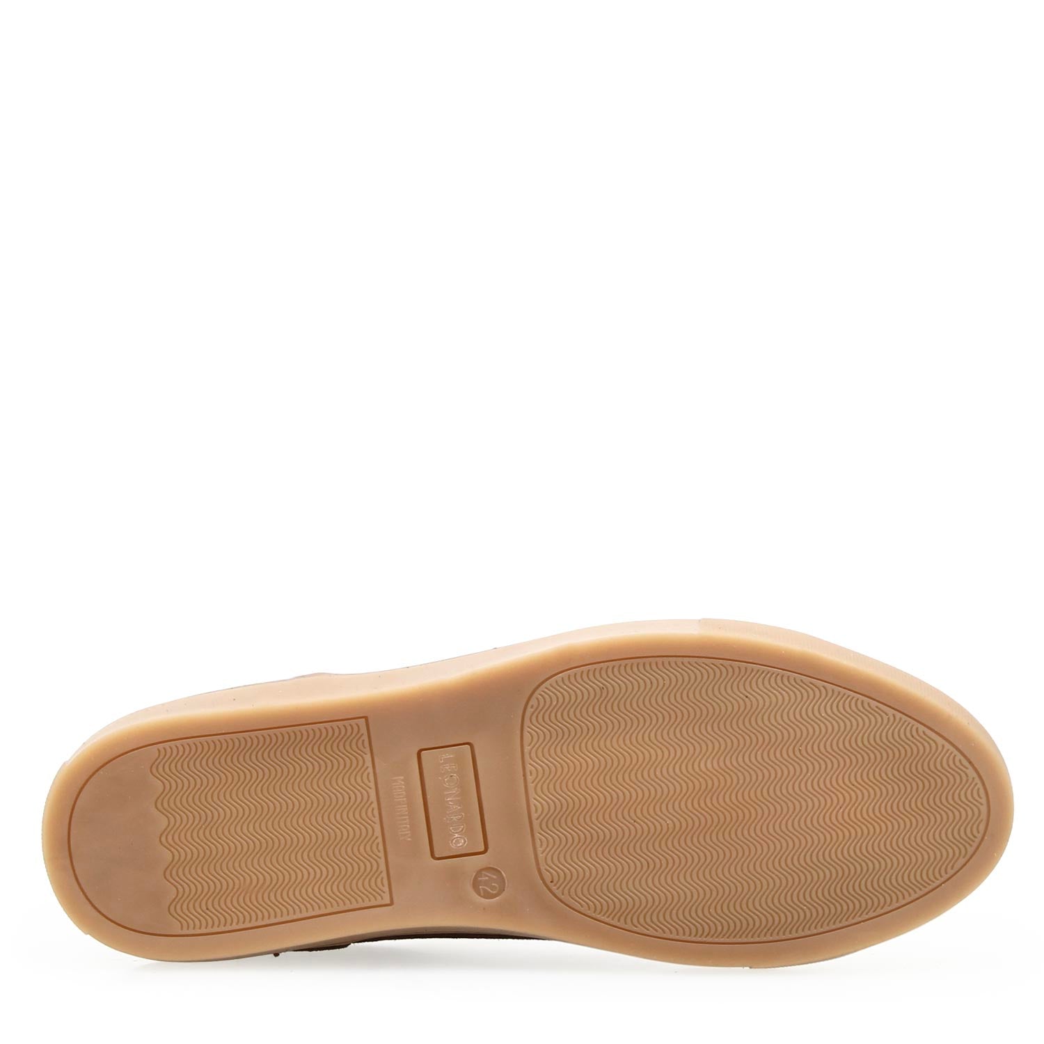 Sneaker Pitagora da uomo in pelle scamosciata marrone scuro - LeonardoShoes
