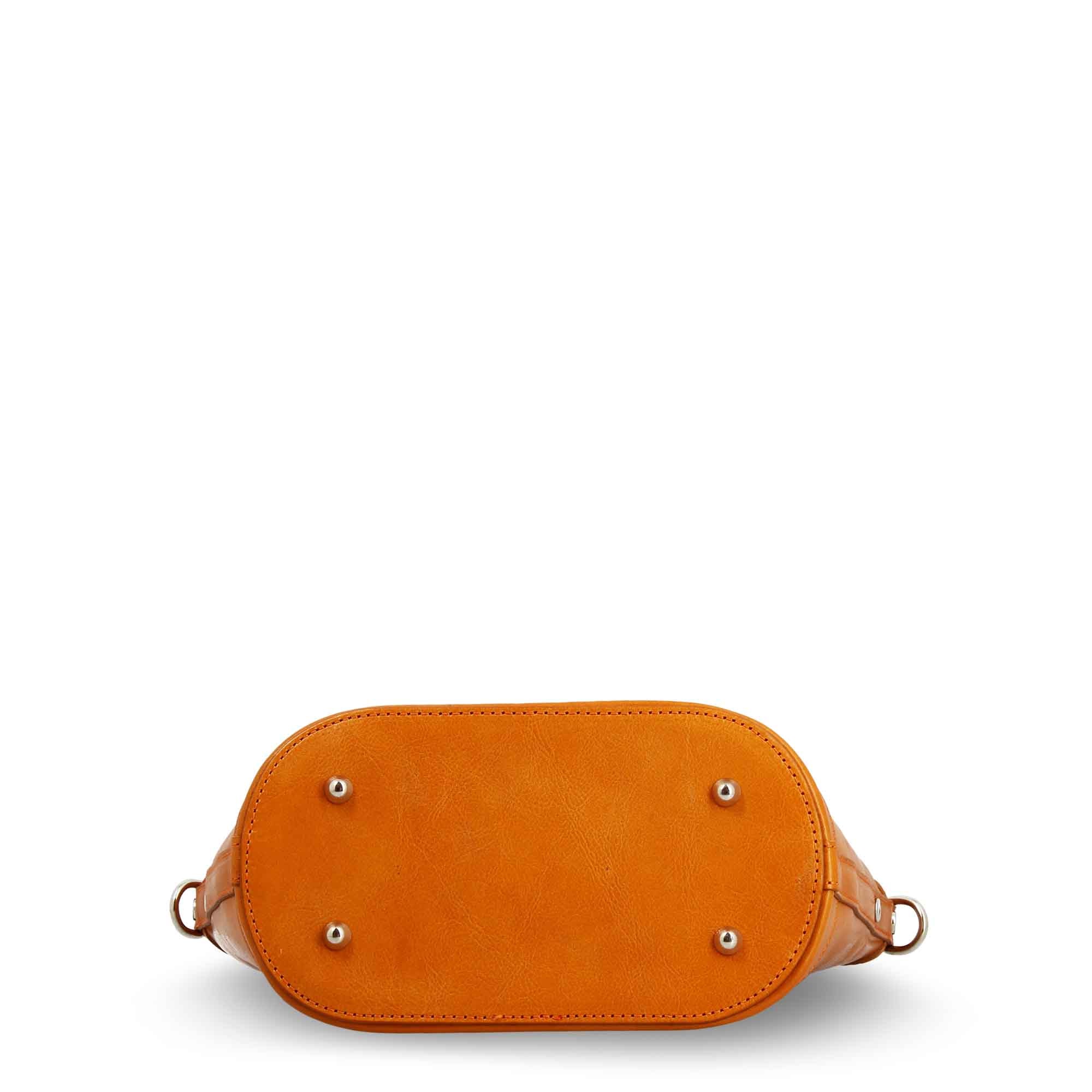 Borsa a mano da donna Afrodite in pelle colore marrone chiaro