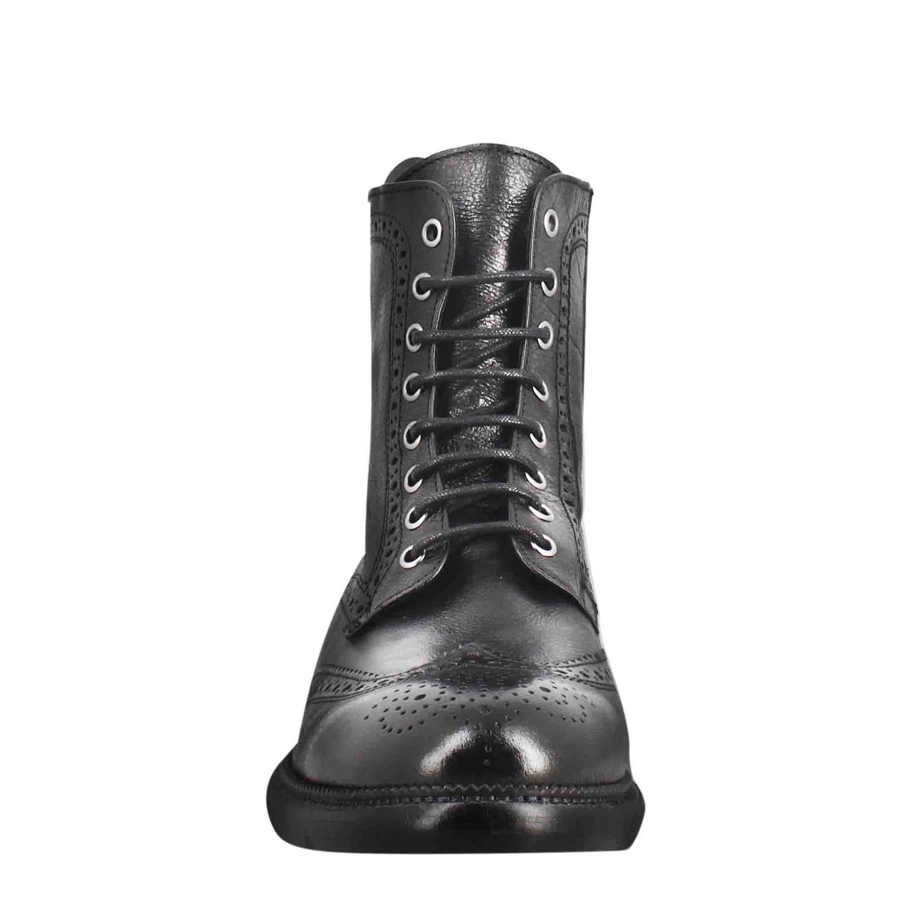 Candy amphibians for men in black washed leather