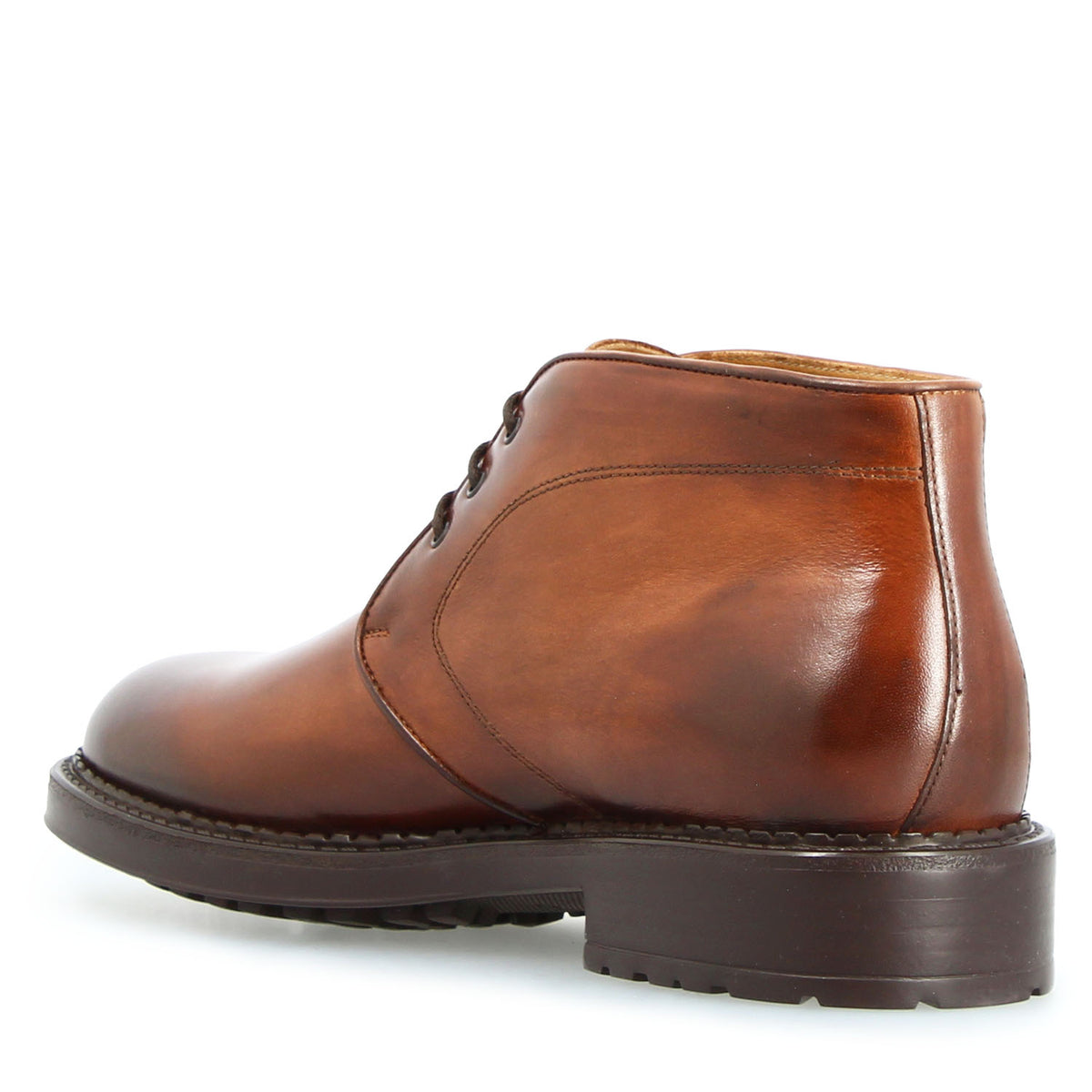 Bacco chukka boot da uomo in pelle marrone