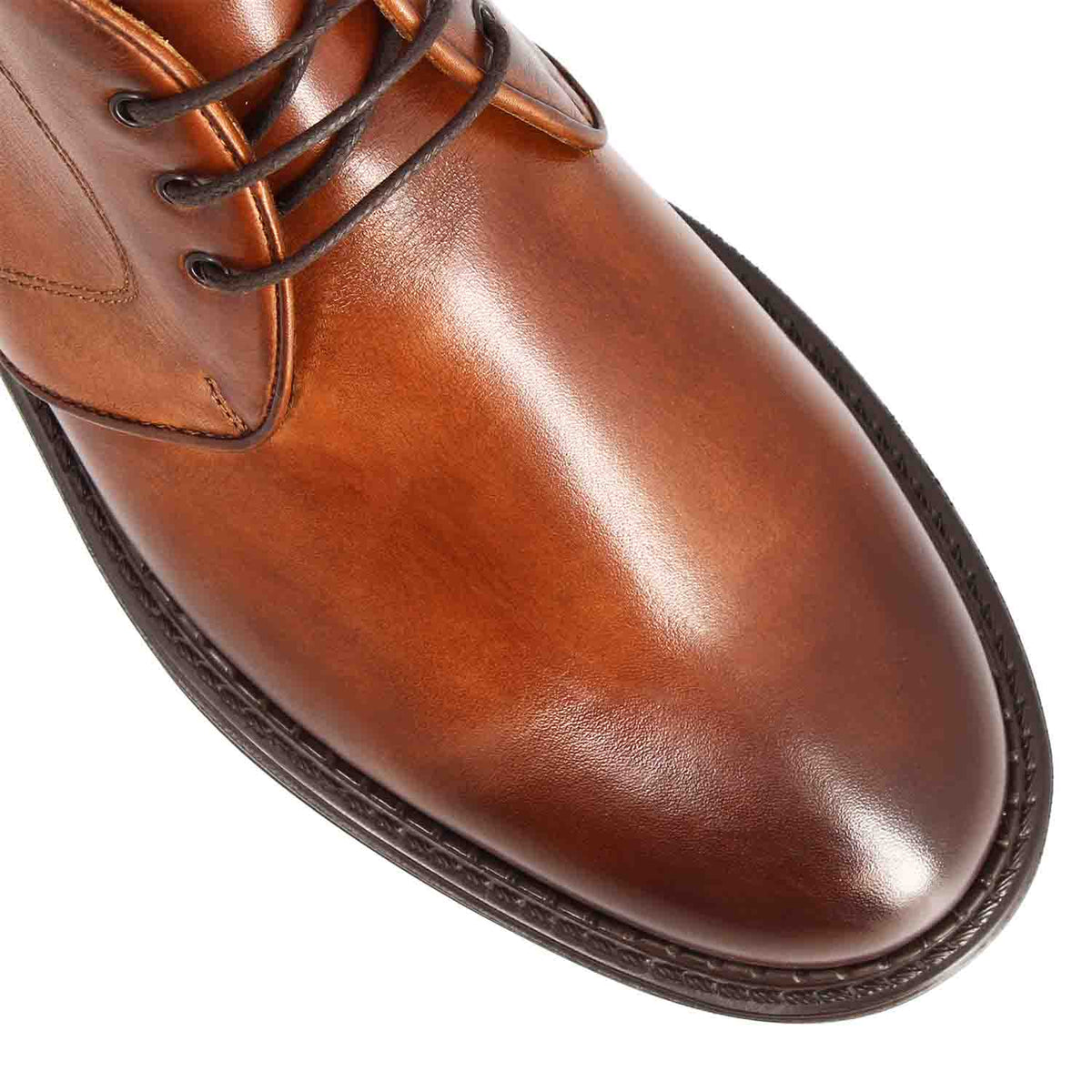 Bacco chukka boot da uomo in pelle marrone