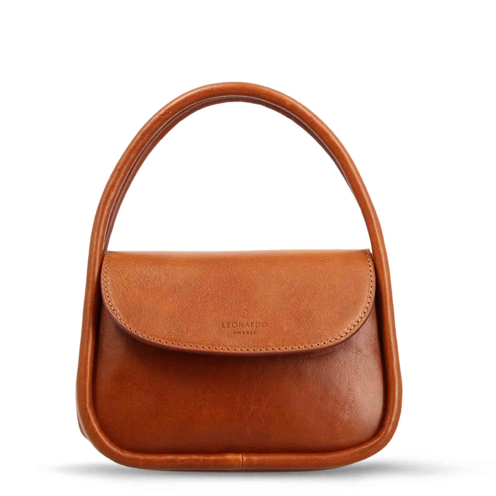 Sac à main Caterina fait main en cuir marron pour femme