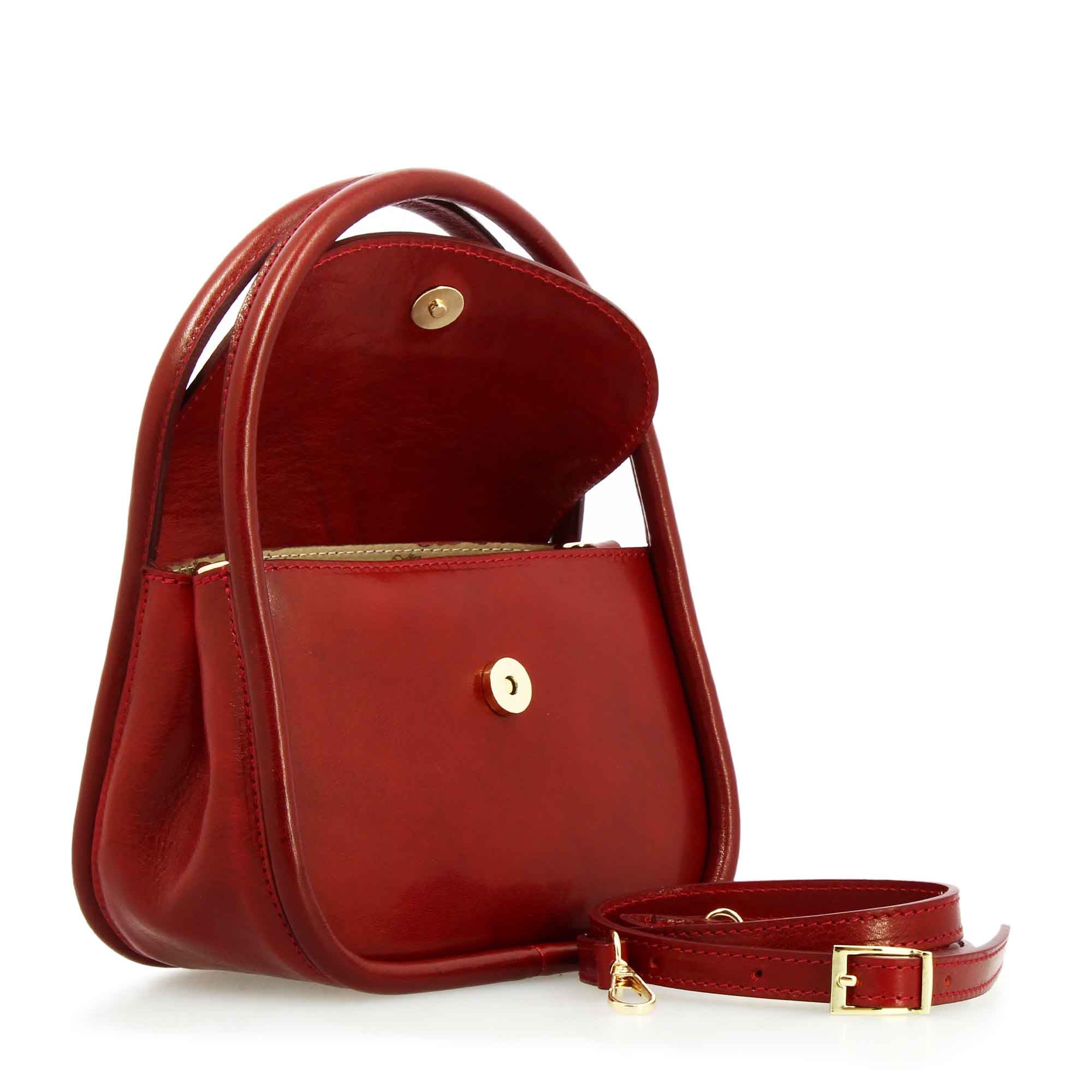 Caterina Handbag Handmade Women's Red Leather