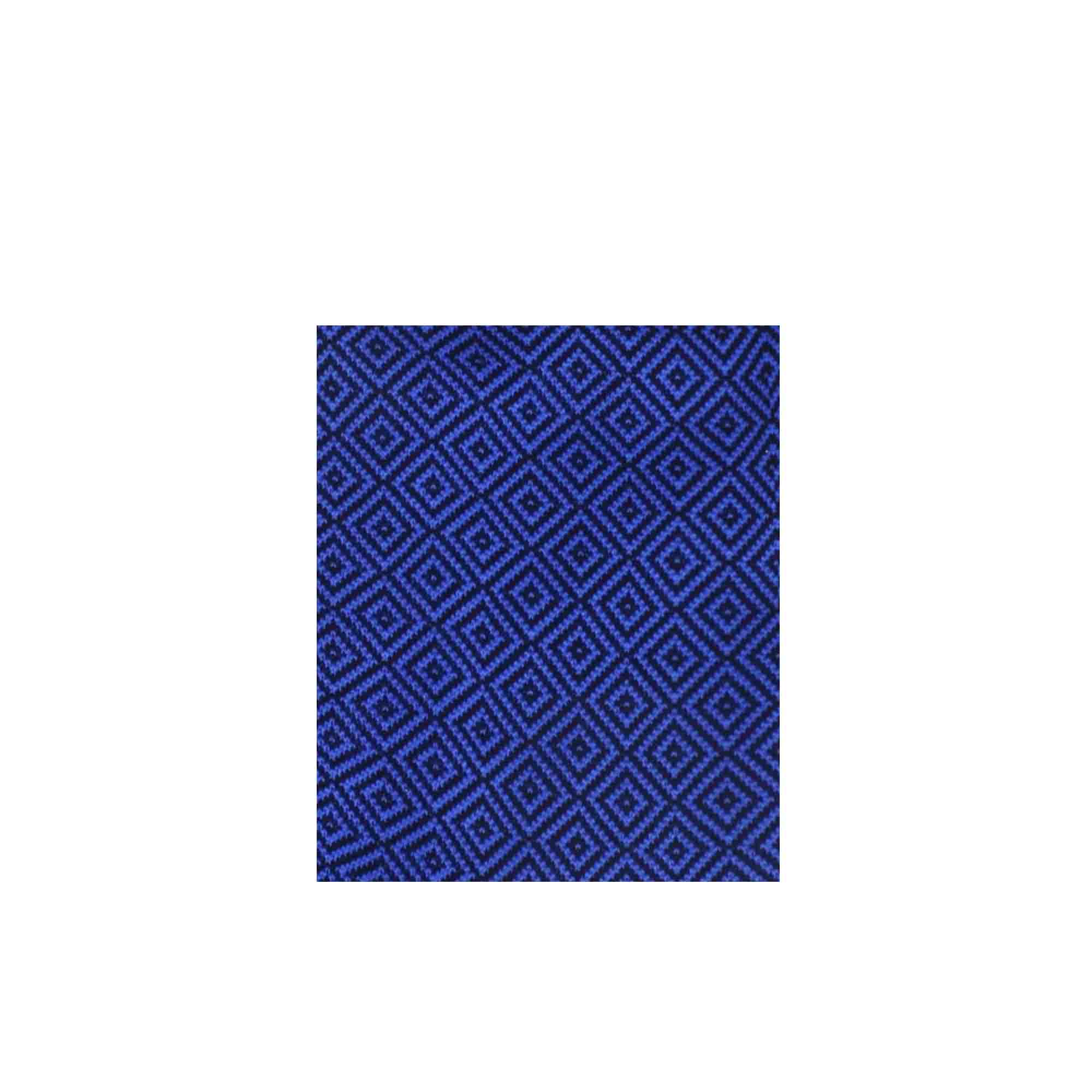 Chaussettes en coton bleu électrique à motif noir pour hommes
