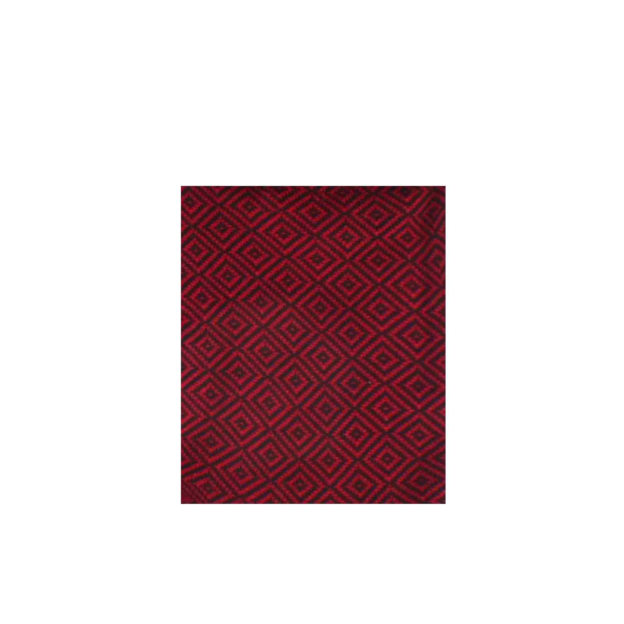 Men's socks in red cotton with black pattern