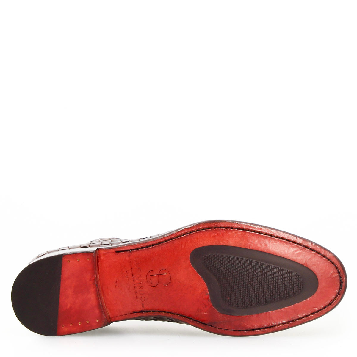 Derby Cipriano da uomo in pelle marrone scuro - LeonardoShoes