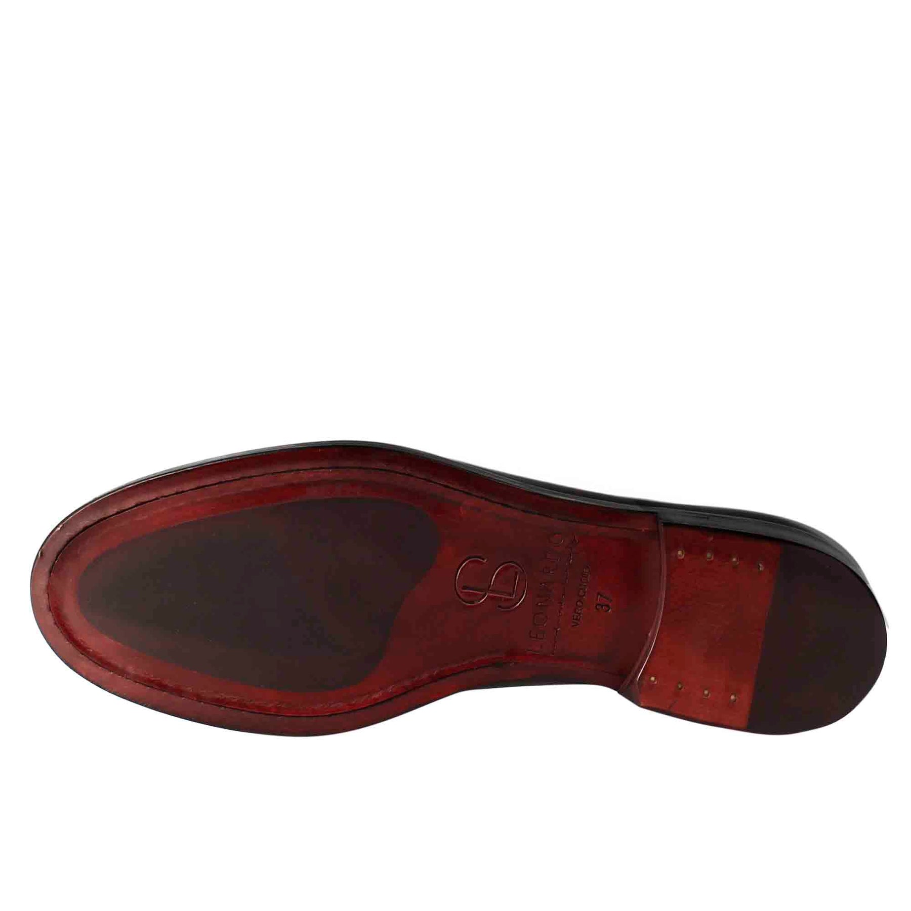 Women's Derby in dark brown smooth leather