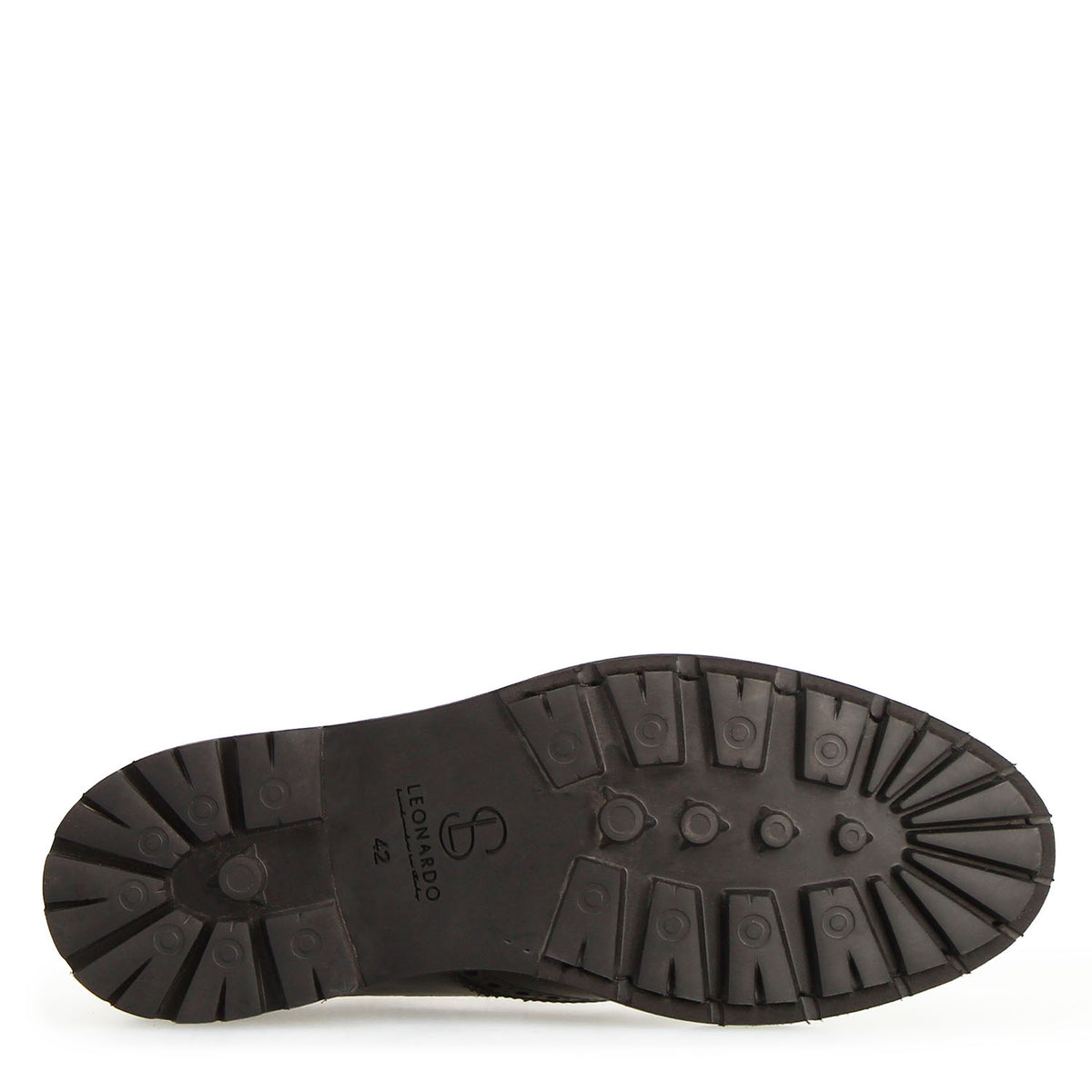 Massimo derby brogue da uomo in pelle nera