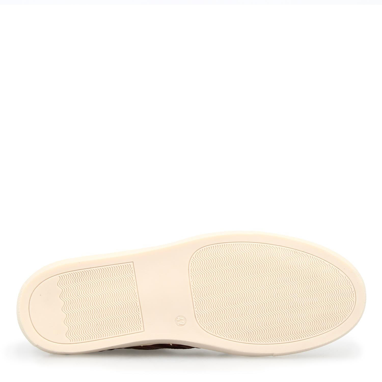 Men's handmade Domizio woven brown leather sneaker