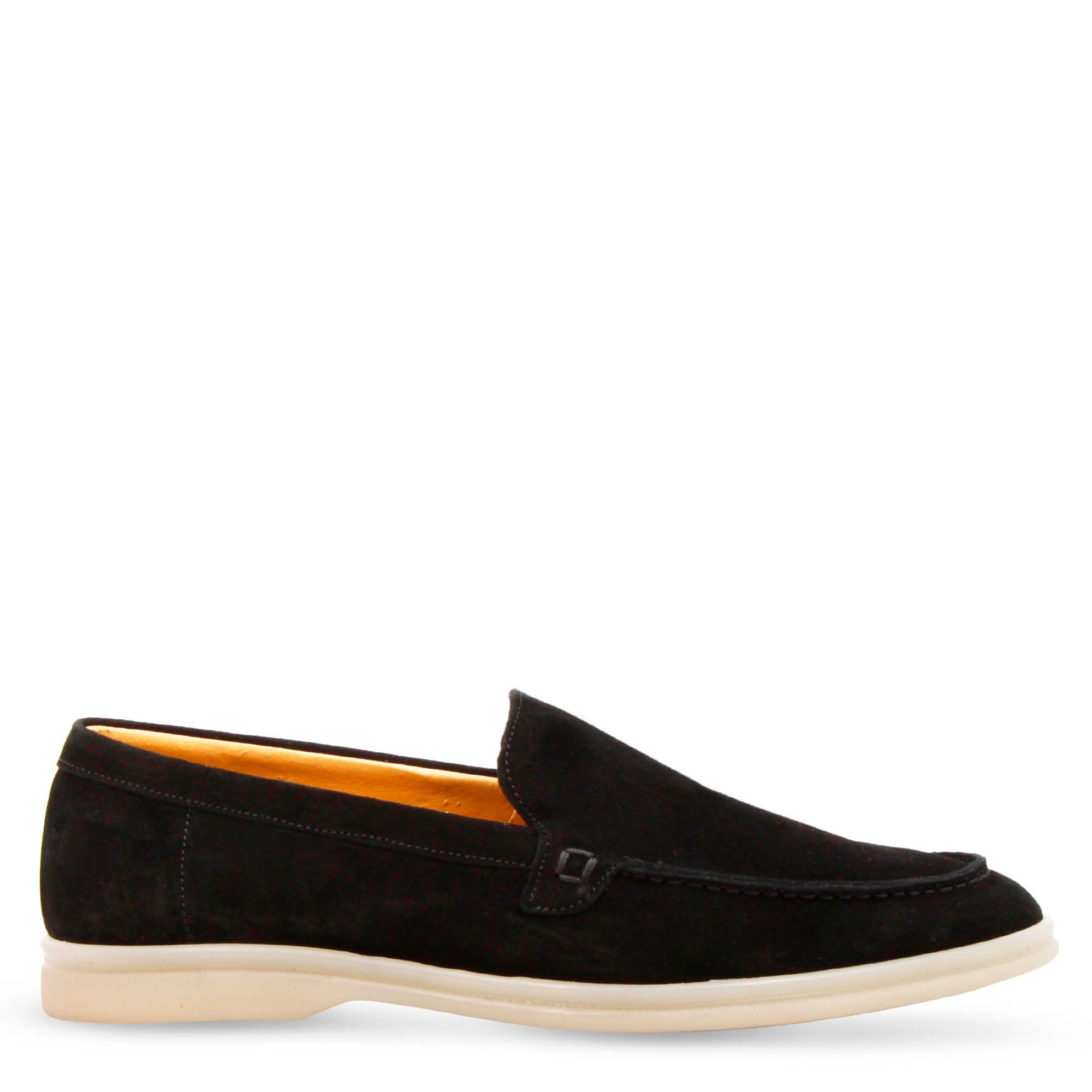 Mocassino da uomo casual in pelle scamosciata colore nero