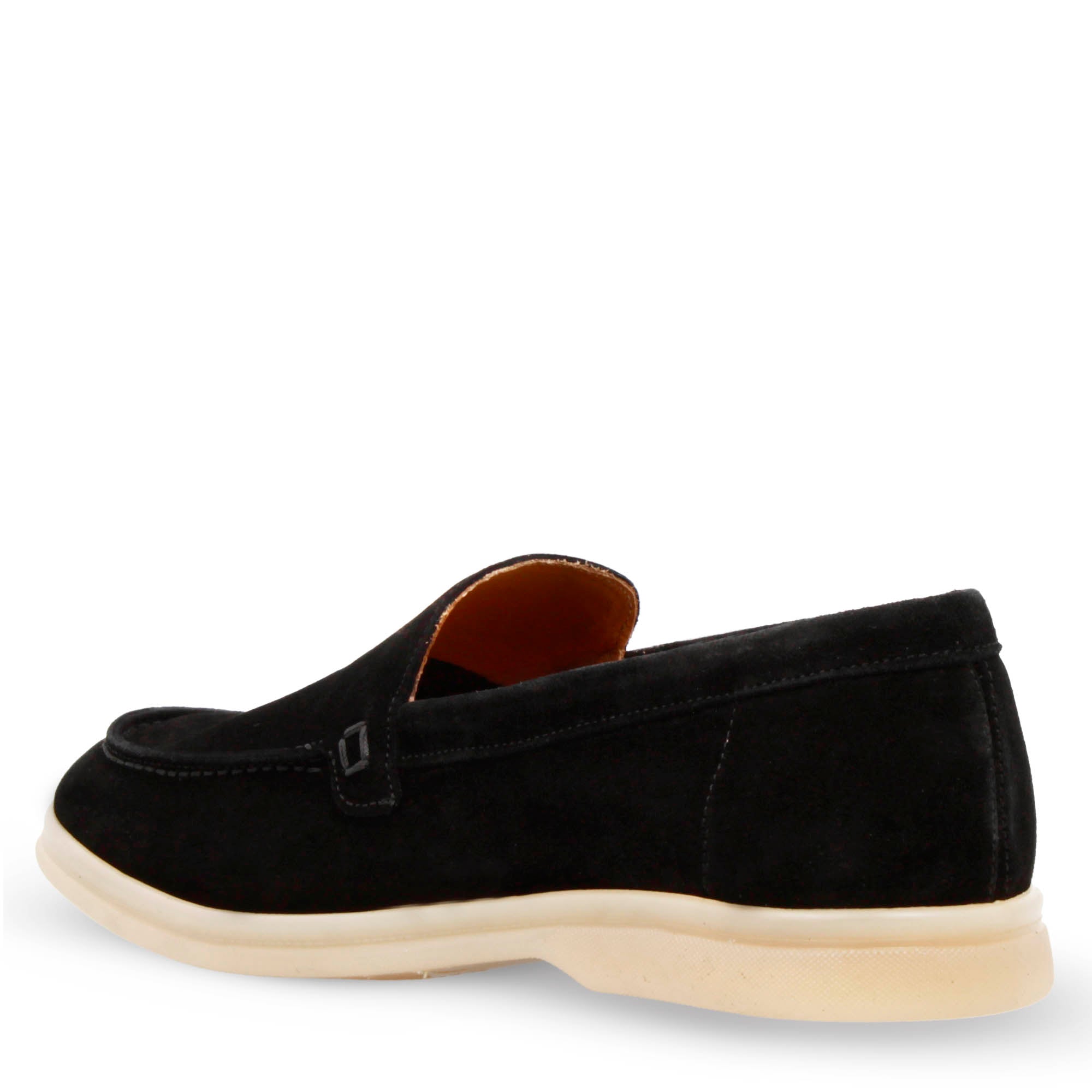 Mocassino da uomo casual in pelle scamosciata colore nero