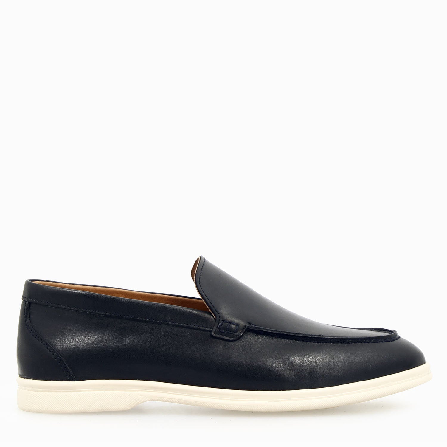 Mocassino Elite da uomo in pelle blu - LeonardoShoes