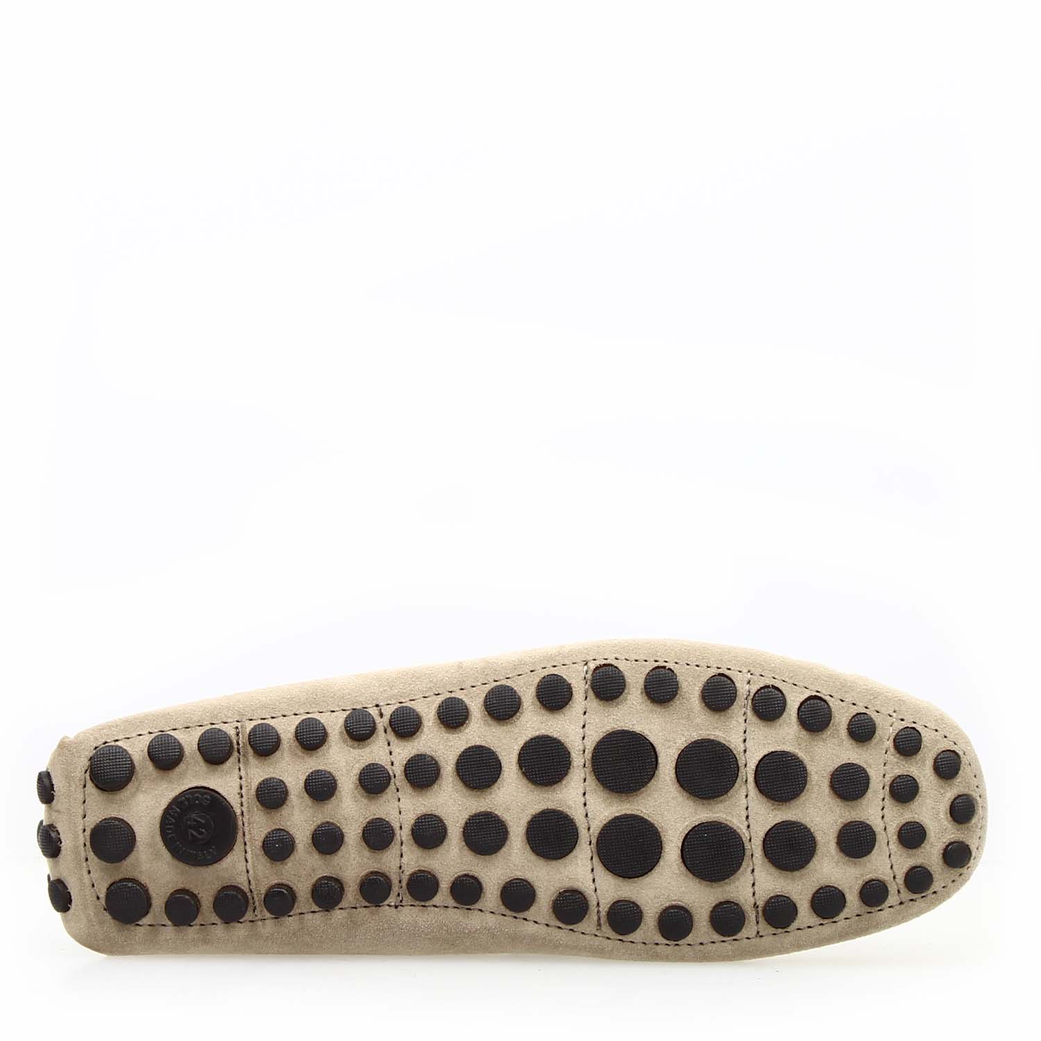 Car shoe Garda da uomo in camoscio beige