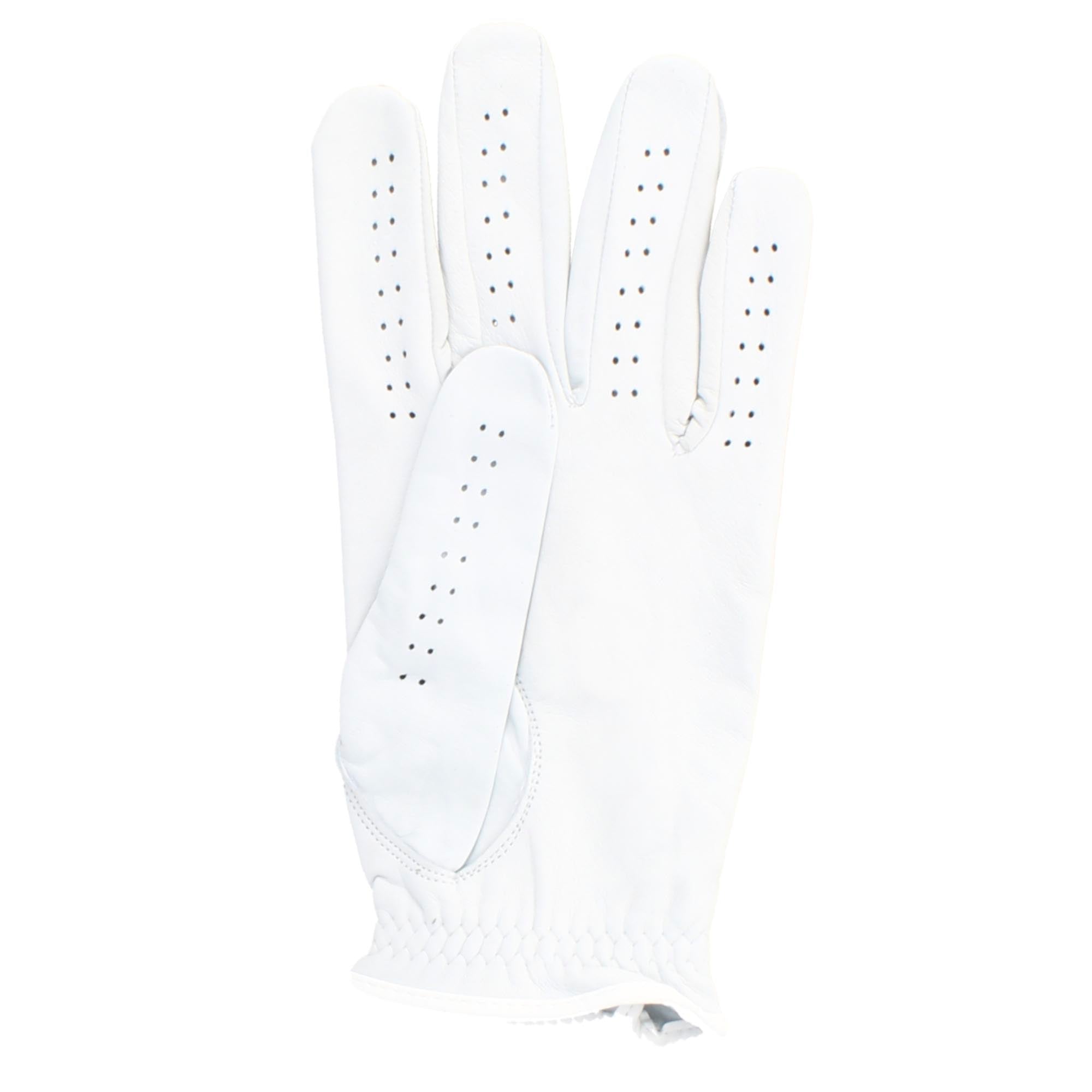 White Genuine Leather Golf Gloves