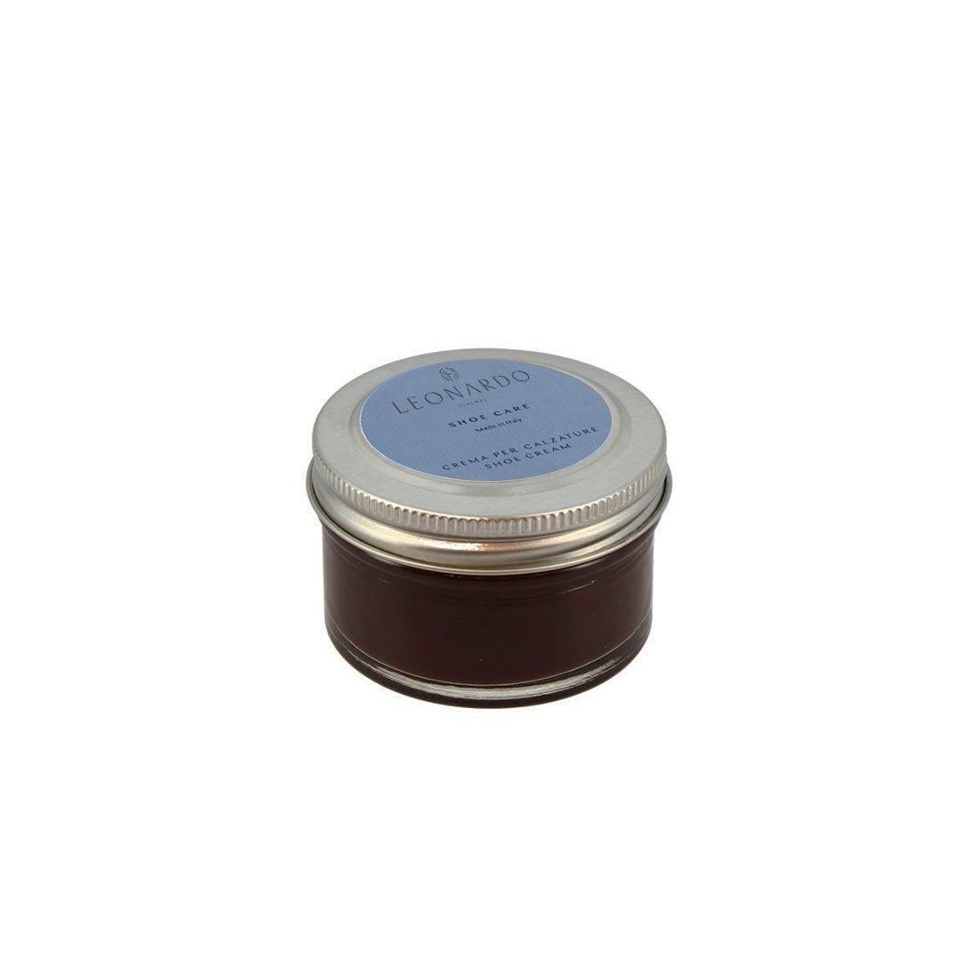 Lucido da scarpe colore testa di moro crema per calzature in pelle 50 ml - LeonardoShoes