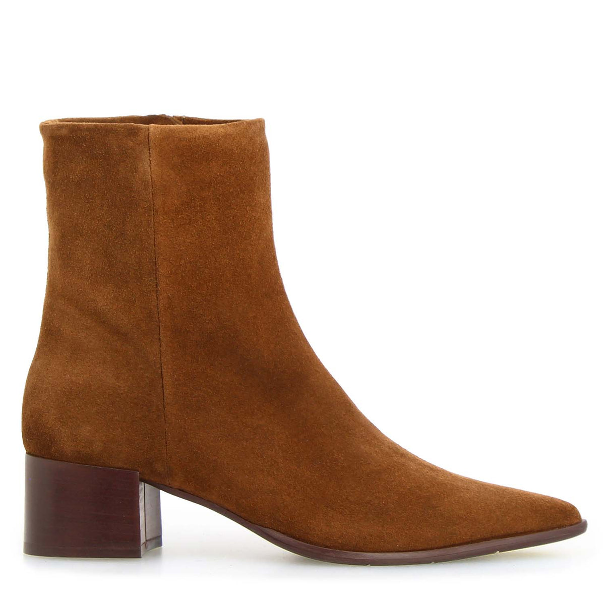 Sibilla - Stivaletto donna in camoscio marrone - LeonardoShoes