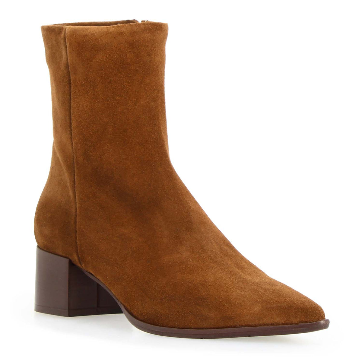 Sibilla - Stivaletto donna in camoscio marrone - LeonardoShoes