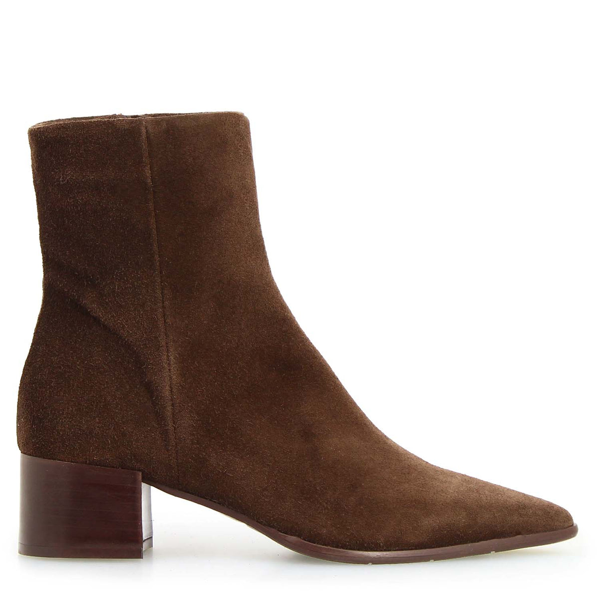 Sibilla - Stivaletto donna in camoscio marrone scuro - LeonardoShoes
