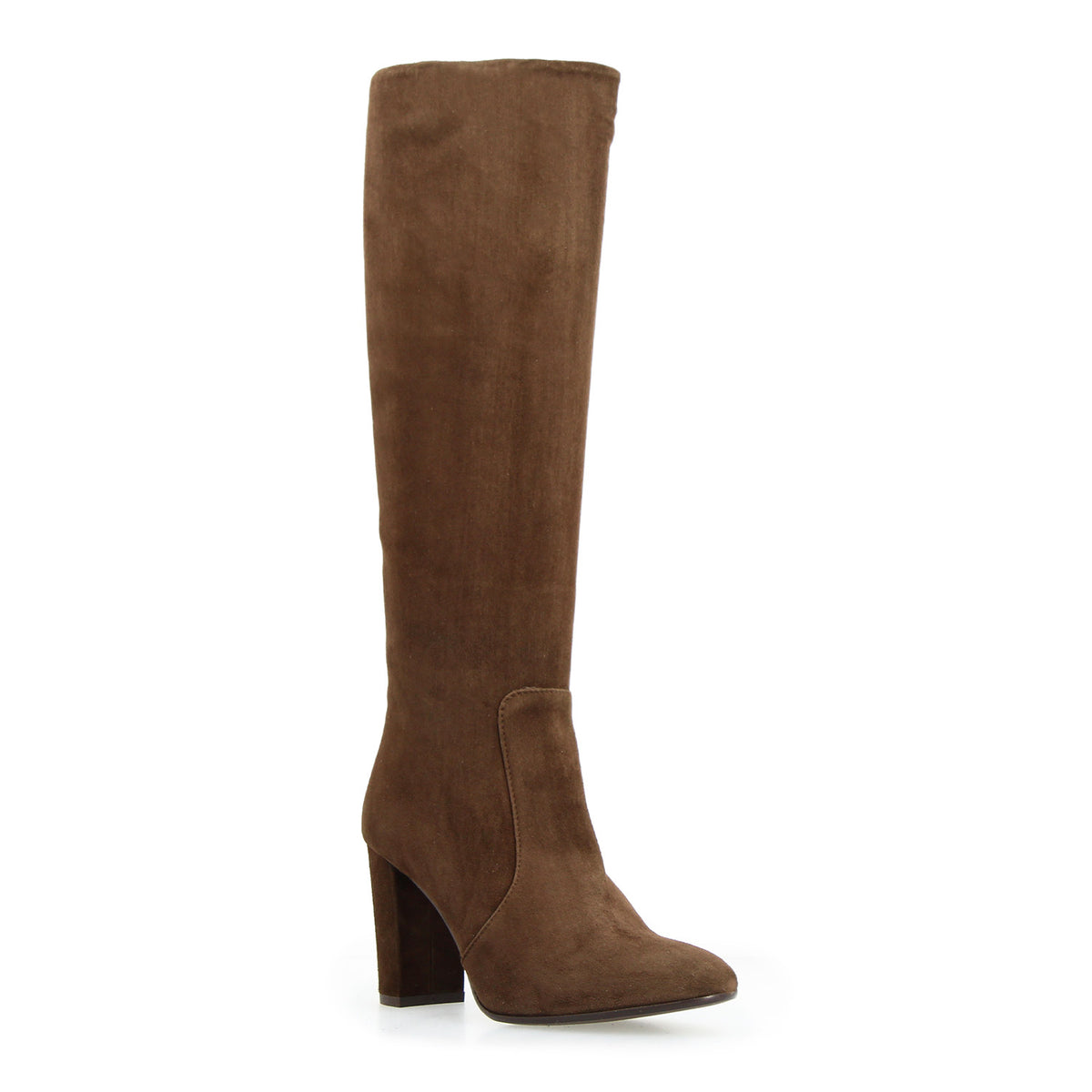 Signoria - Botte femme en daim marron foncé