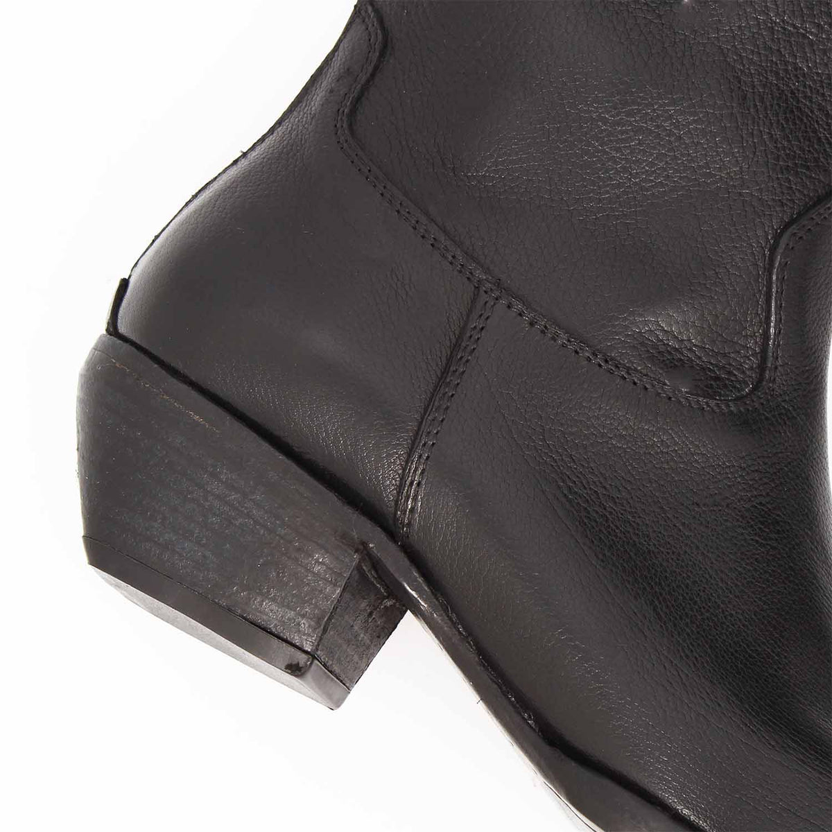 Velvet - Stivaletto texano donna in pelle nera - LeonardoShoes
