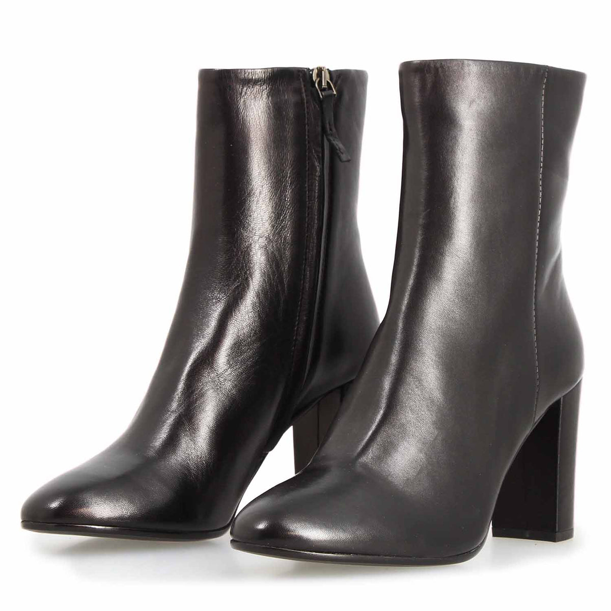 Vesper - Stivaletto tacco alto donna in pelle nera - LeonardoShoes