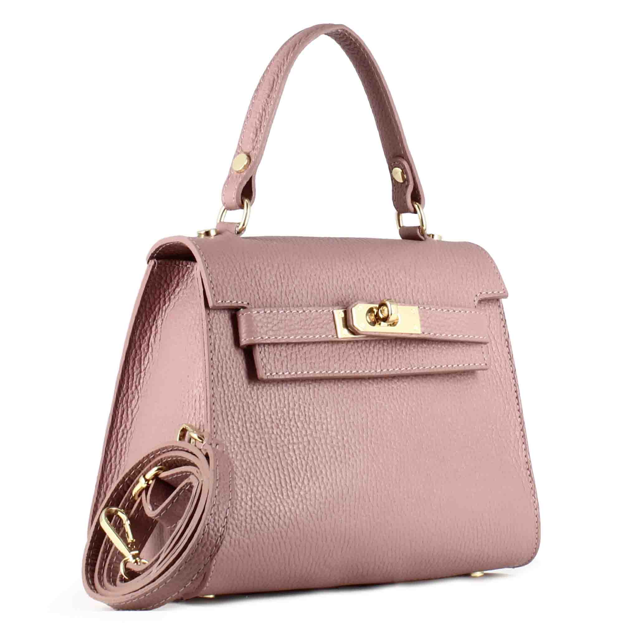 Borsa a mano Lady K da donna in pelle colore rosa