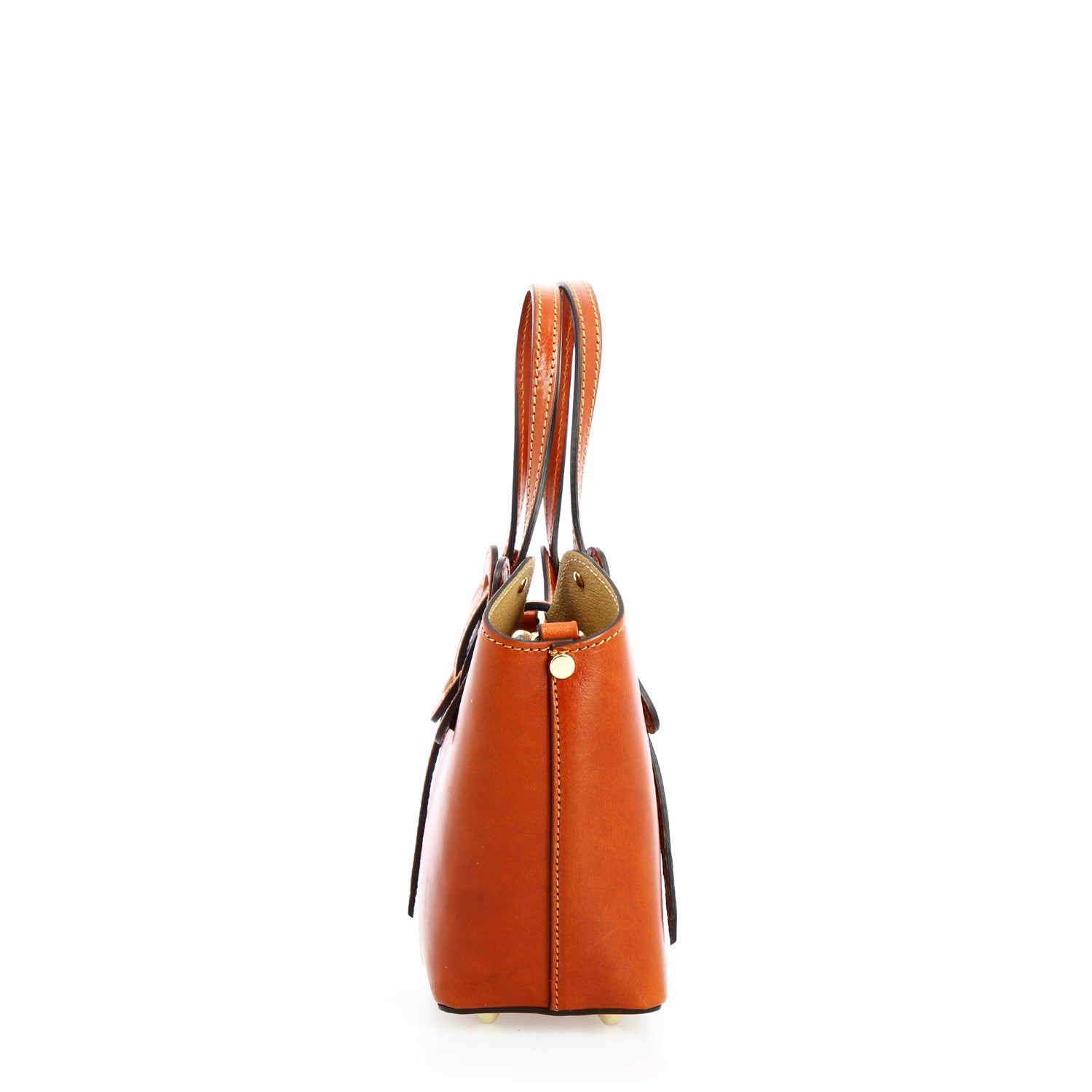 Women's Lisa orange leather handbag