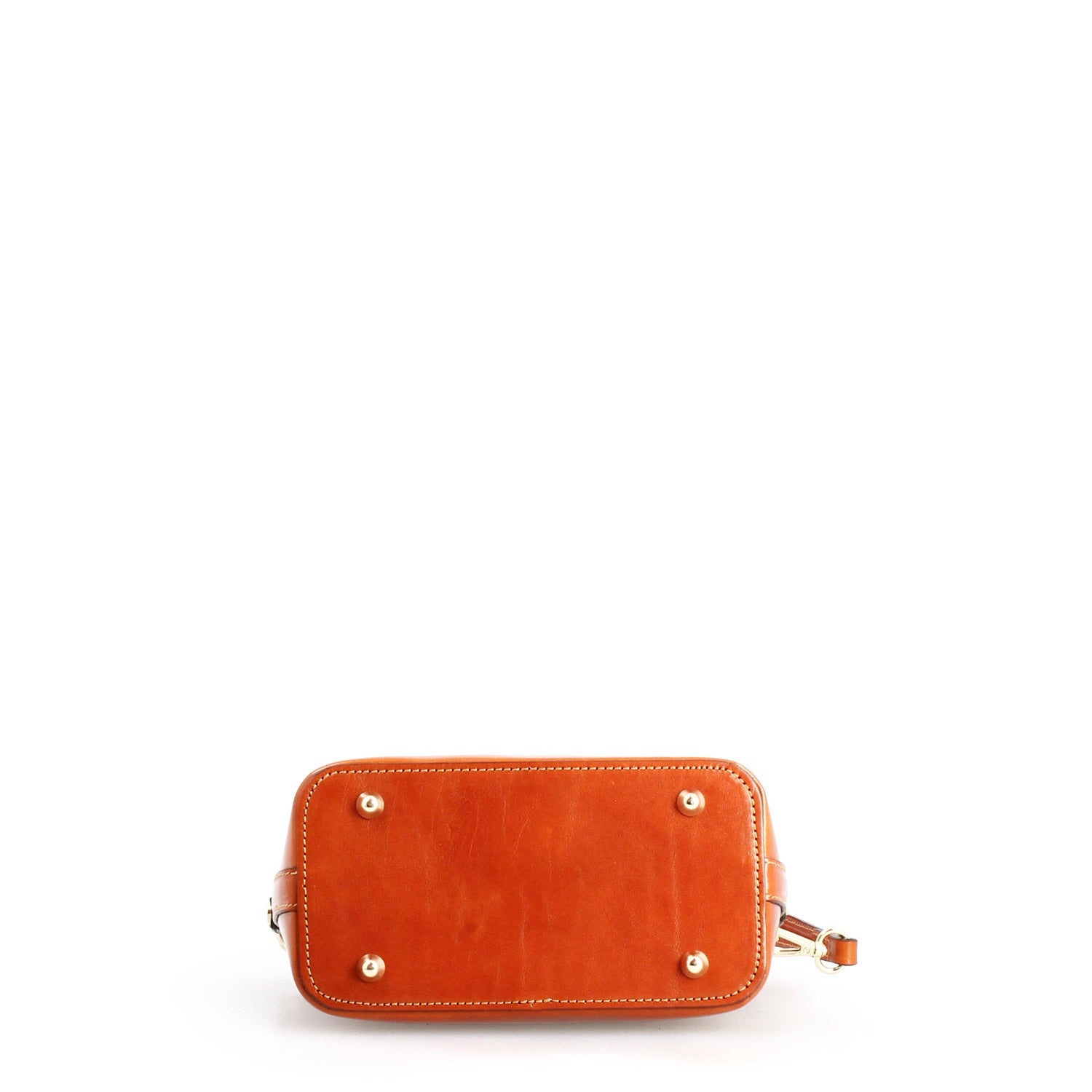 Borsa a spalla Atena da donna in pelle arancione