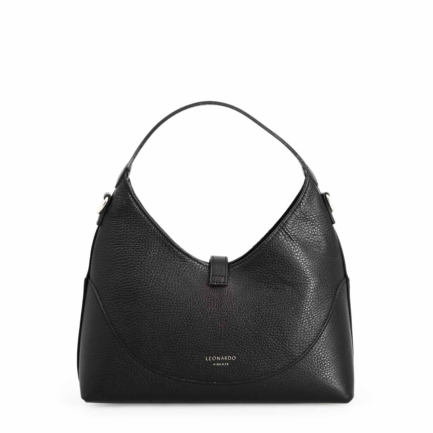 Sac à bandoulière Medusa en cuir noir pour femme