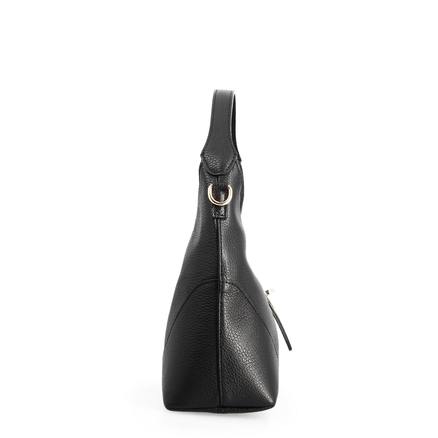 Borsa a mano Medusa da donna in pelle nera