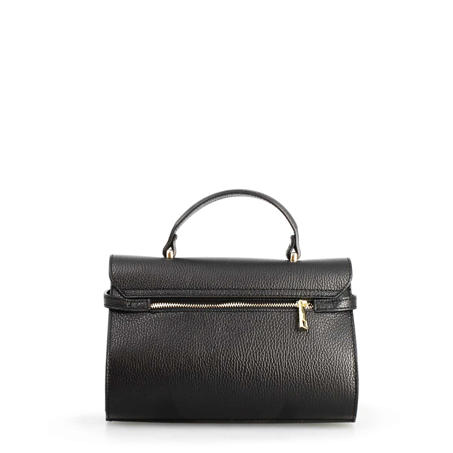 Borsa a mano Emily da donna in pelle nera