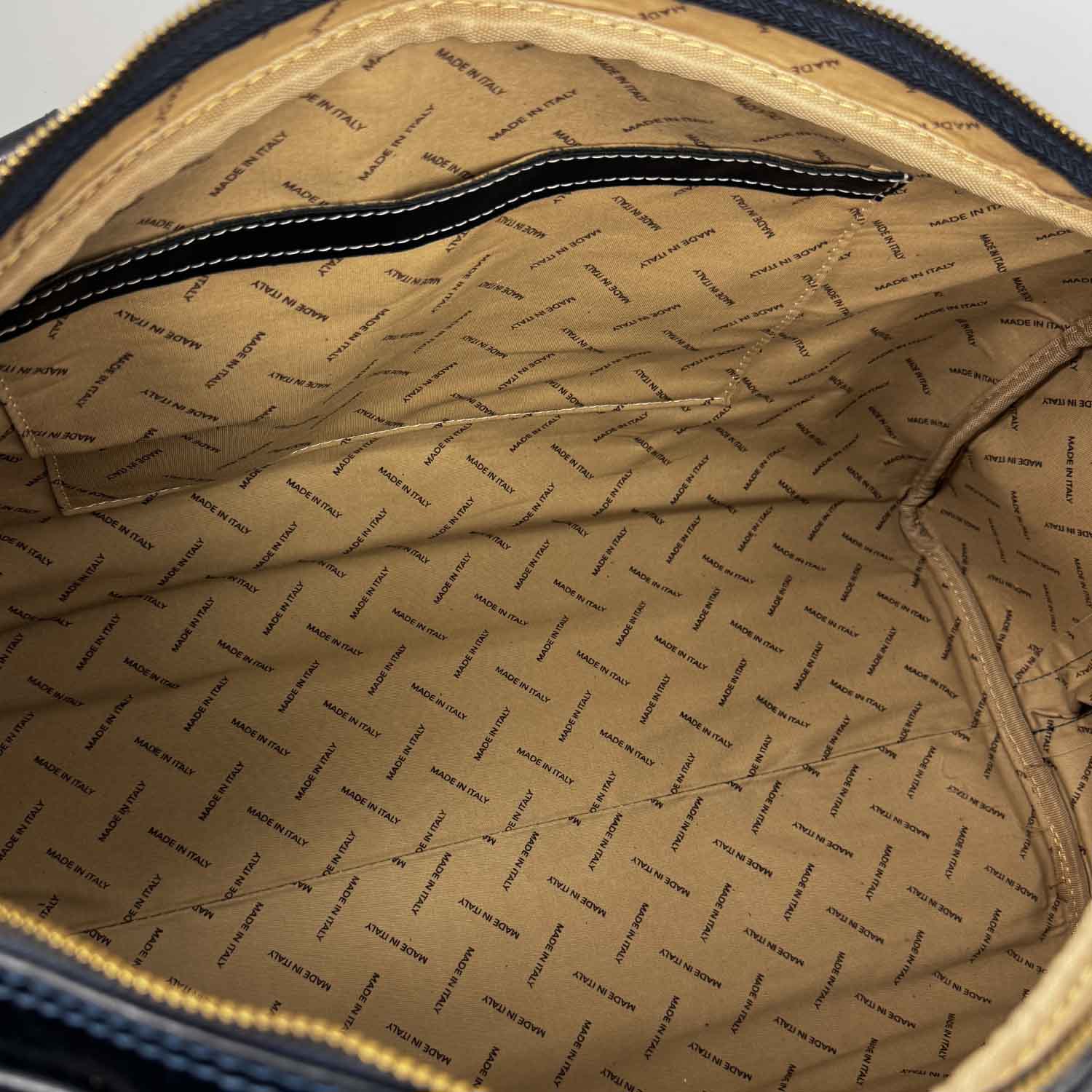 Marco blau reisetasche aus pflanzlich gegerbtem leder