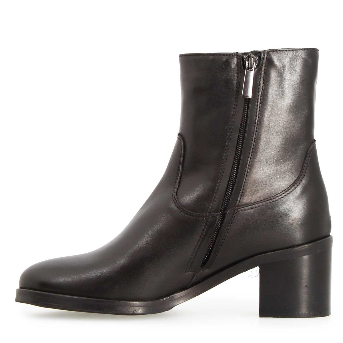 Calliope - Stivaletto tacco alto da donna in pelle nero
