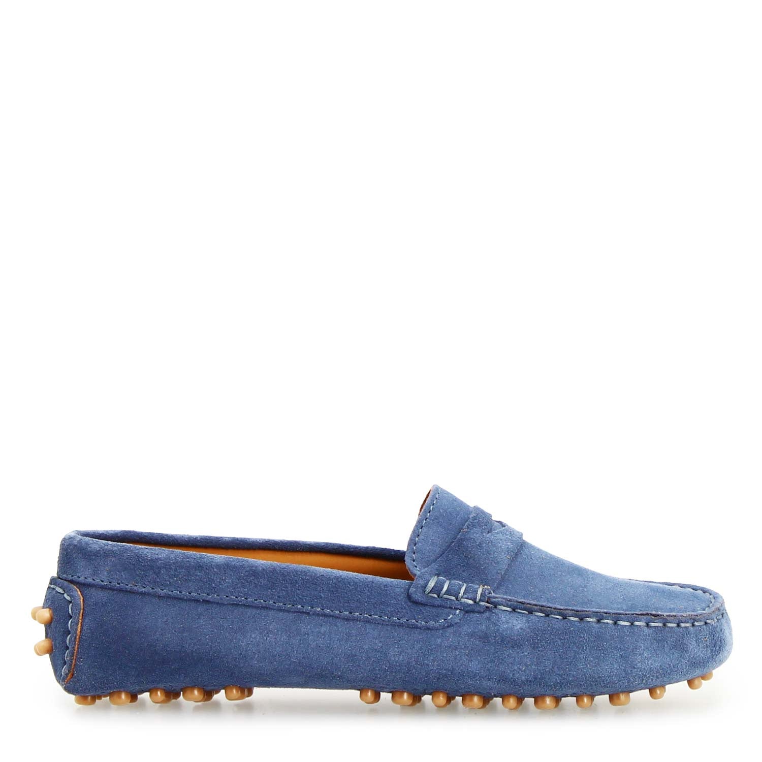 Garda car shoe in sky blue suede for women
