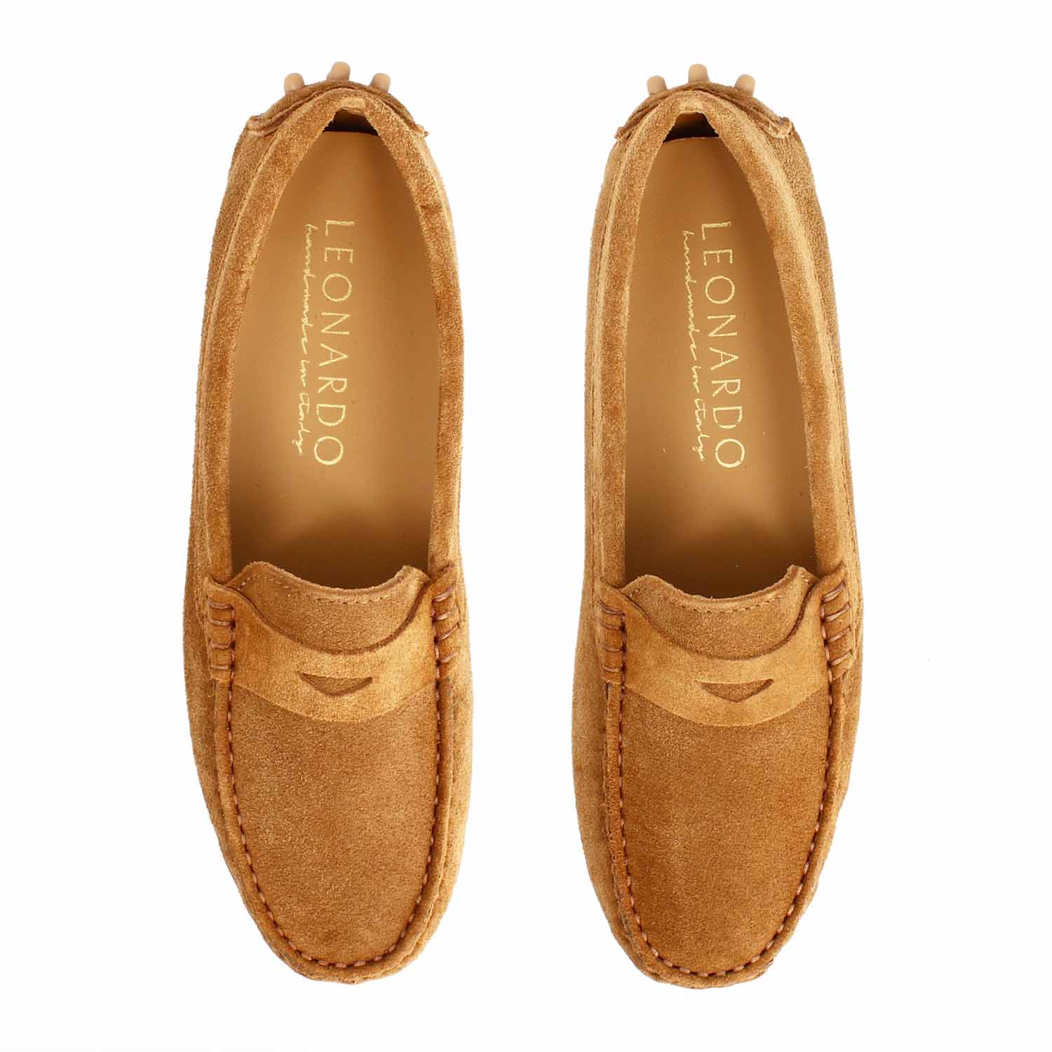 Garda car shoe in brown suede for women