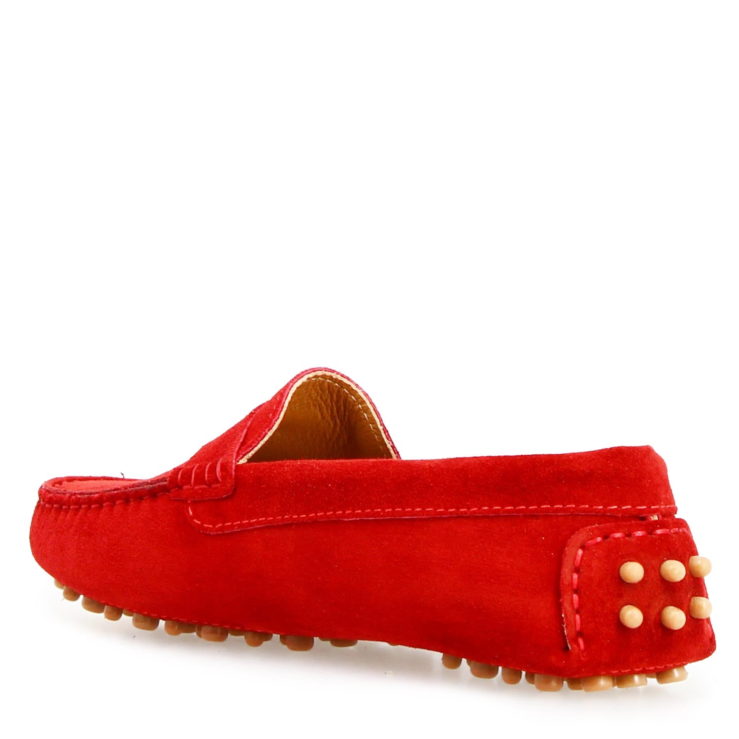 Garda car shoe in red suede for women