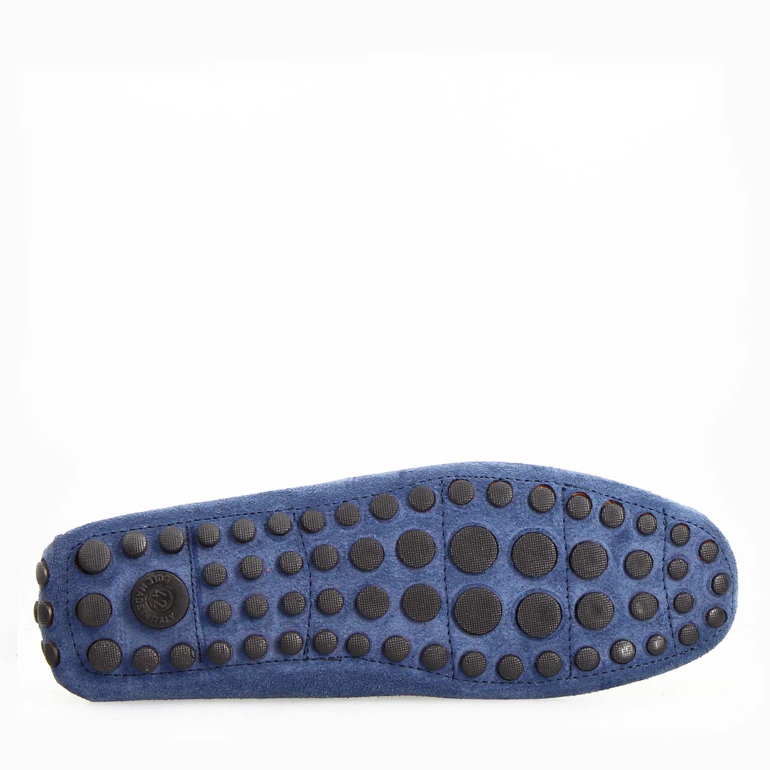Garda herren driving loafer aus hellblau wildleder