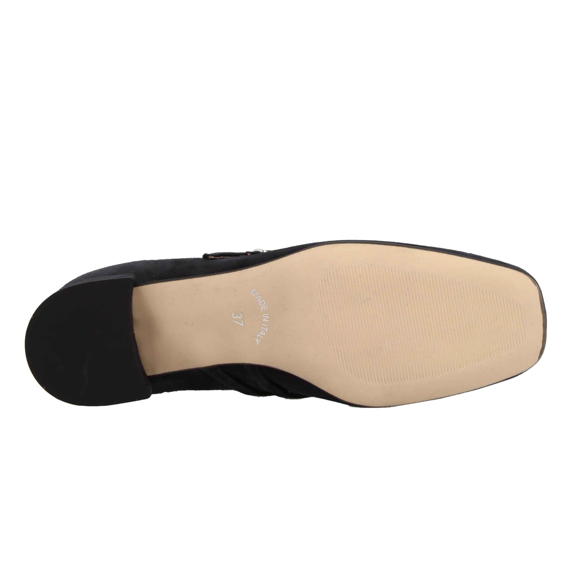 Escarpins Mary Jane en daim noir