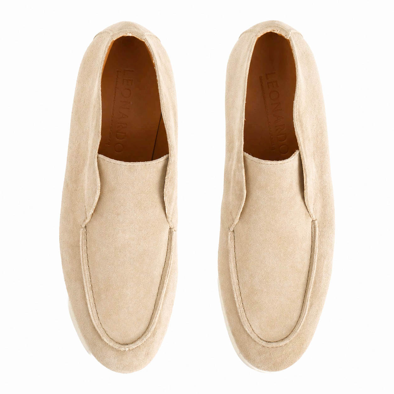 Men's Elite high-top loafer in beige suede