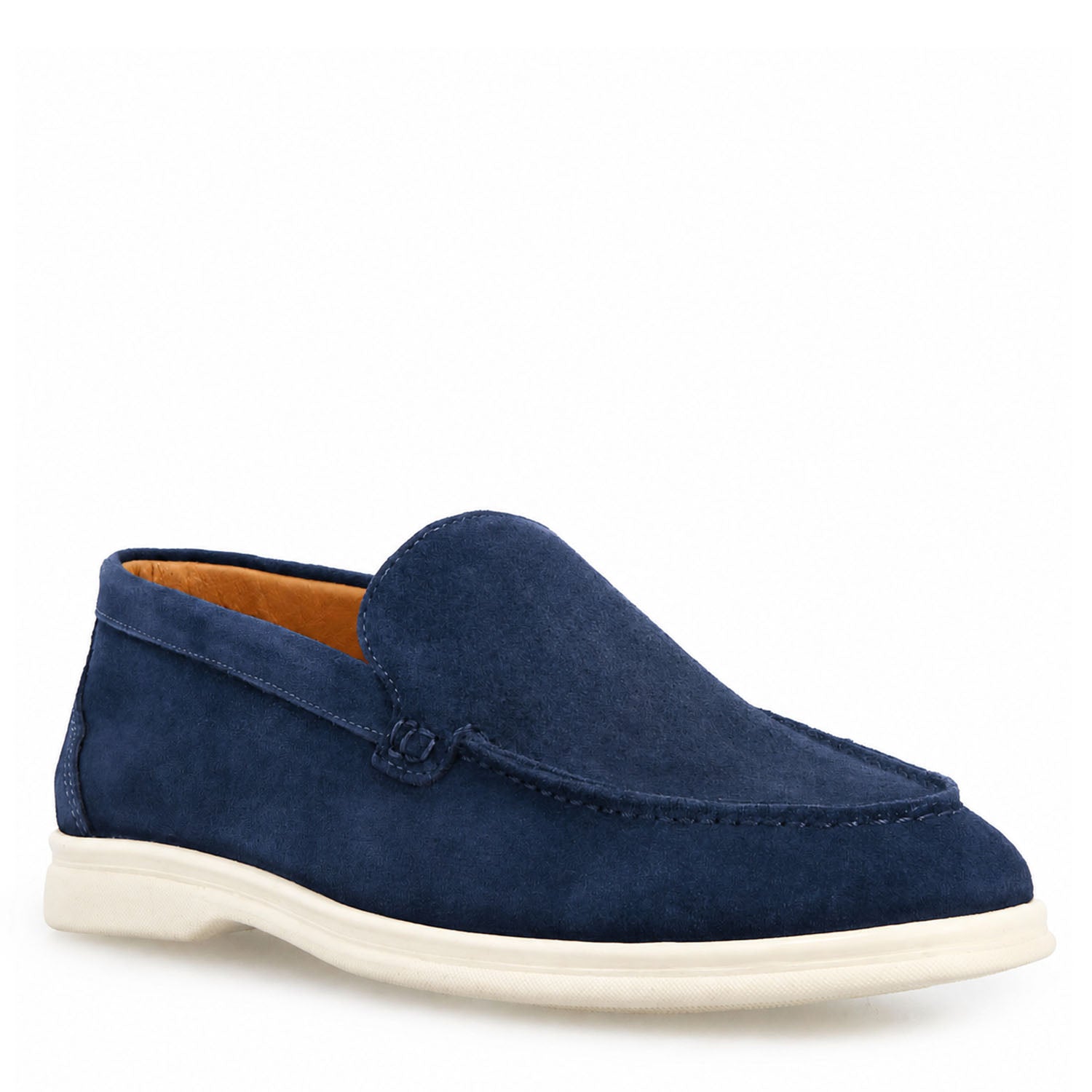 Mocassino Elite da uomo in camoscio blu