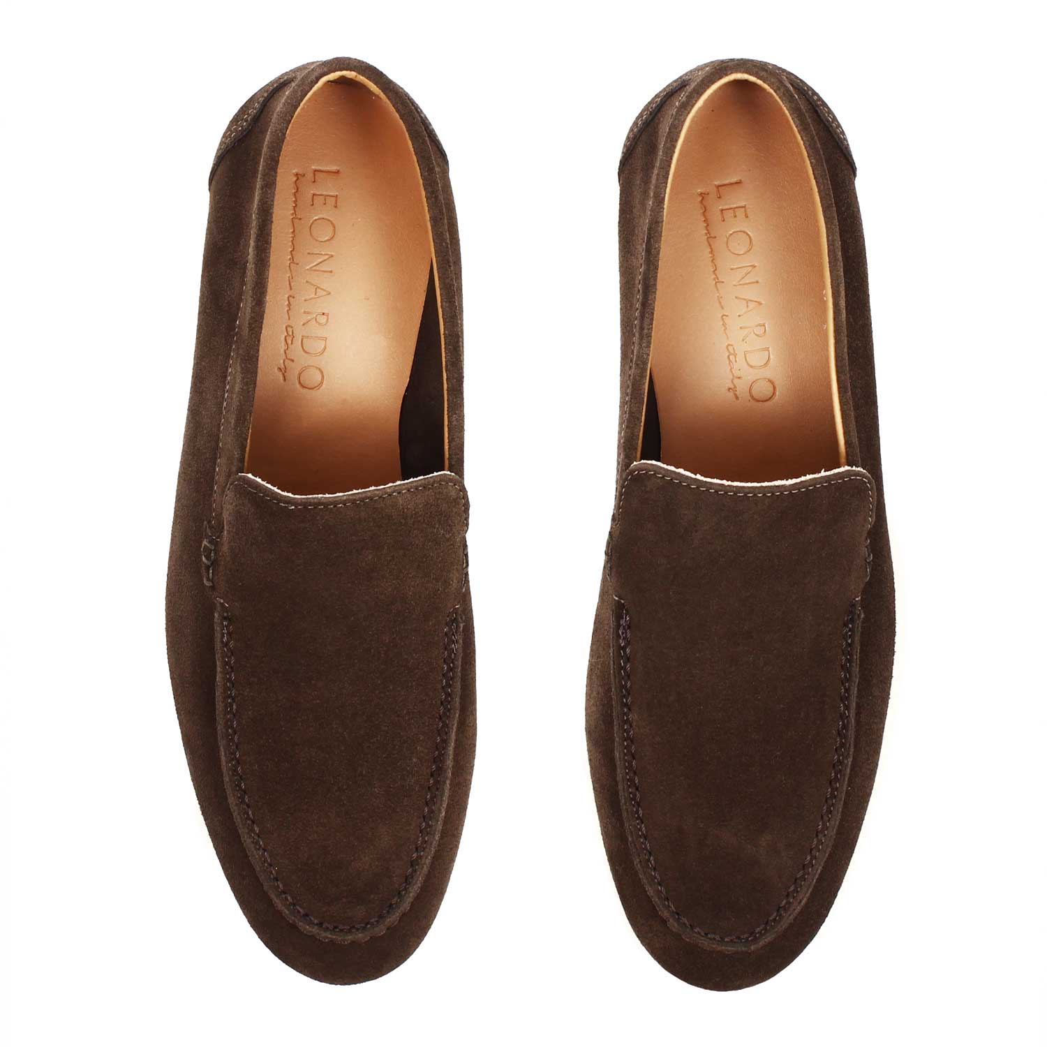 Mocassino Elite da uomo in pelle scamosciata marrone scuro