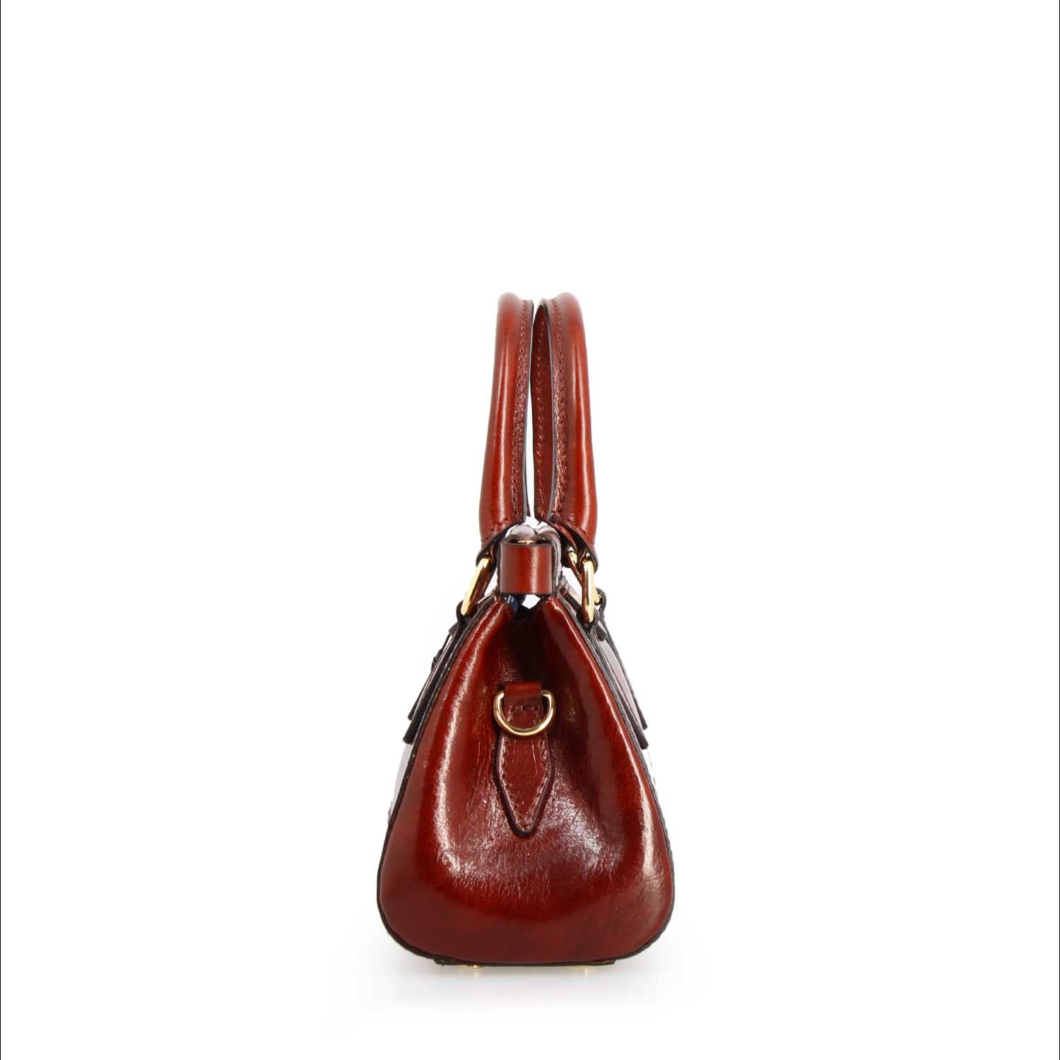 Fiorenza leather handbag with removable brown shoulder strap