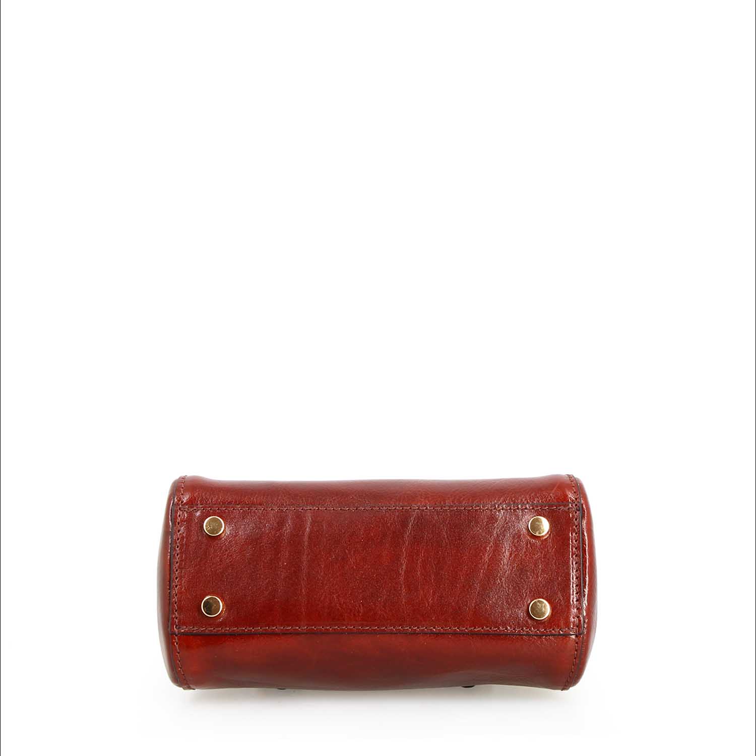 Borsetta a mano Fiorenza in pelle con tracolla rimovibile colore marrone - LeonardoShoes