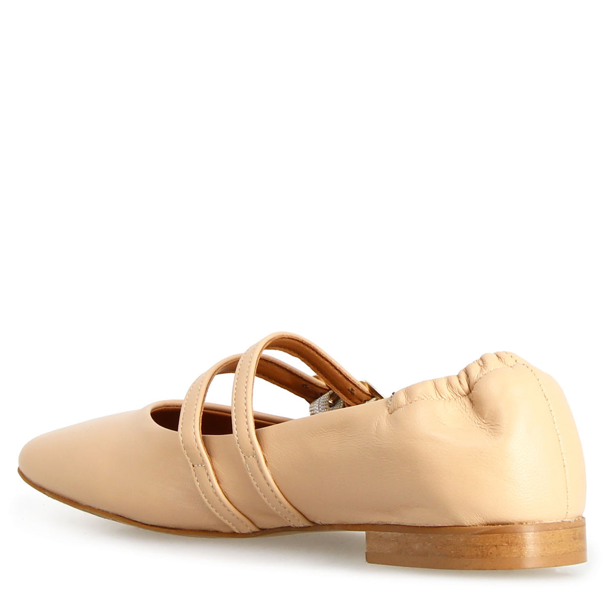 Fiocco ballet flats in beige leather