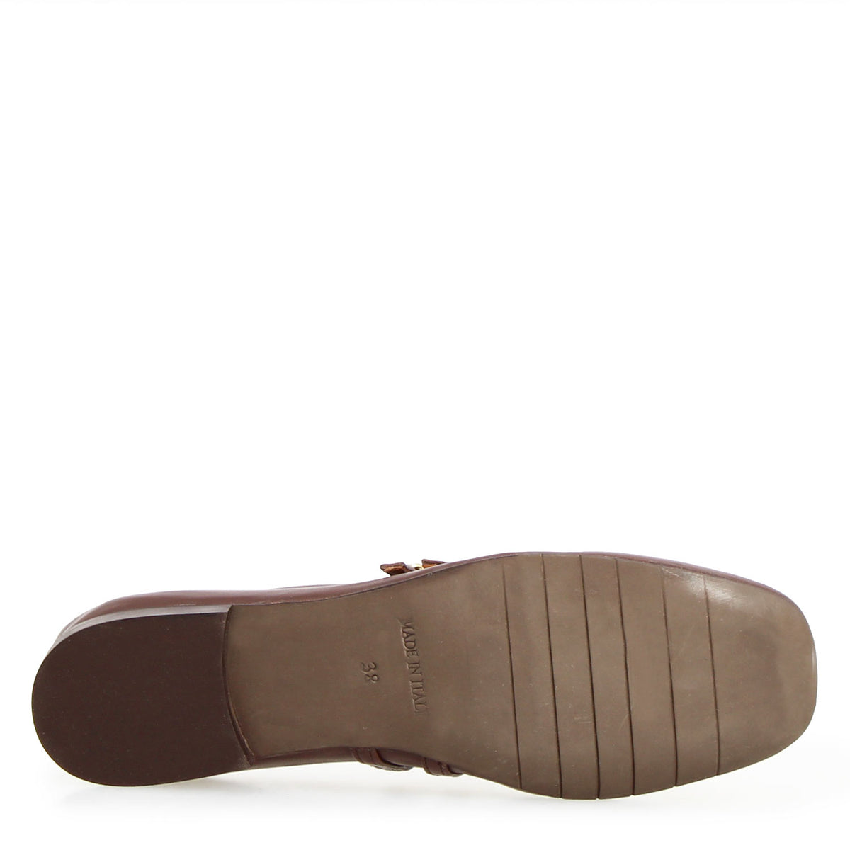 Iside - Mary Jane Double Strap Ballet Flat Brown