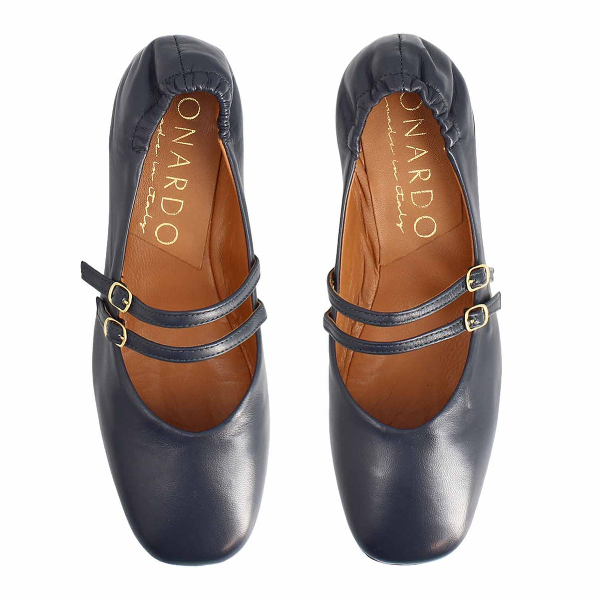 Iside - Mary Jane Double Strap Ballet Flat Navy