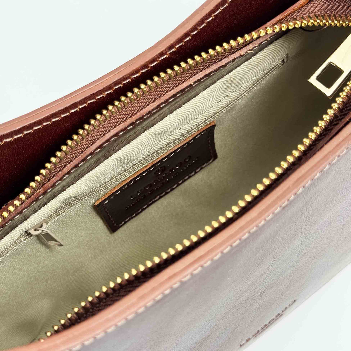 Isotta M - Sac à main en cuir marron châtaigne