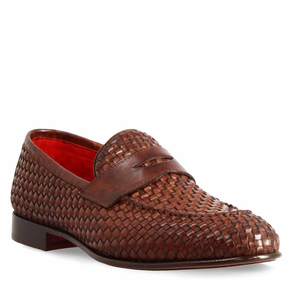 Mocassini Uomo In Pelle Con Fibbia Dorata - Scarpe Formali Slip-on, Fodera In Pelle