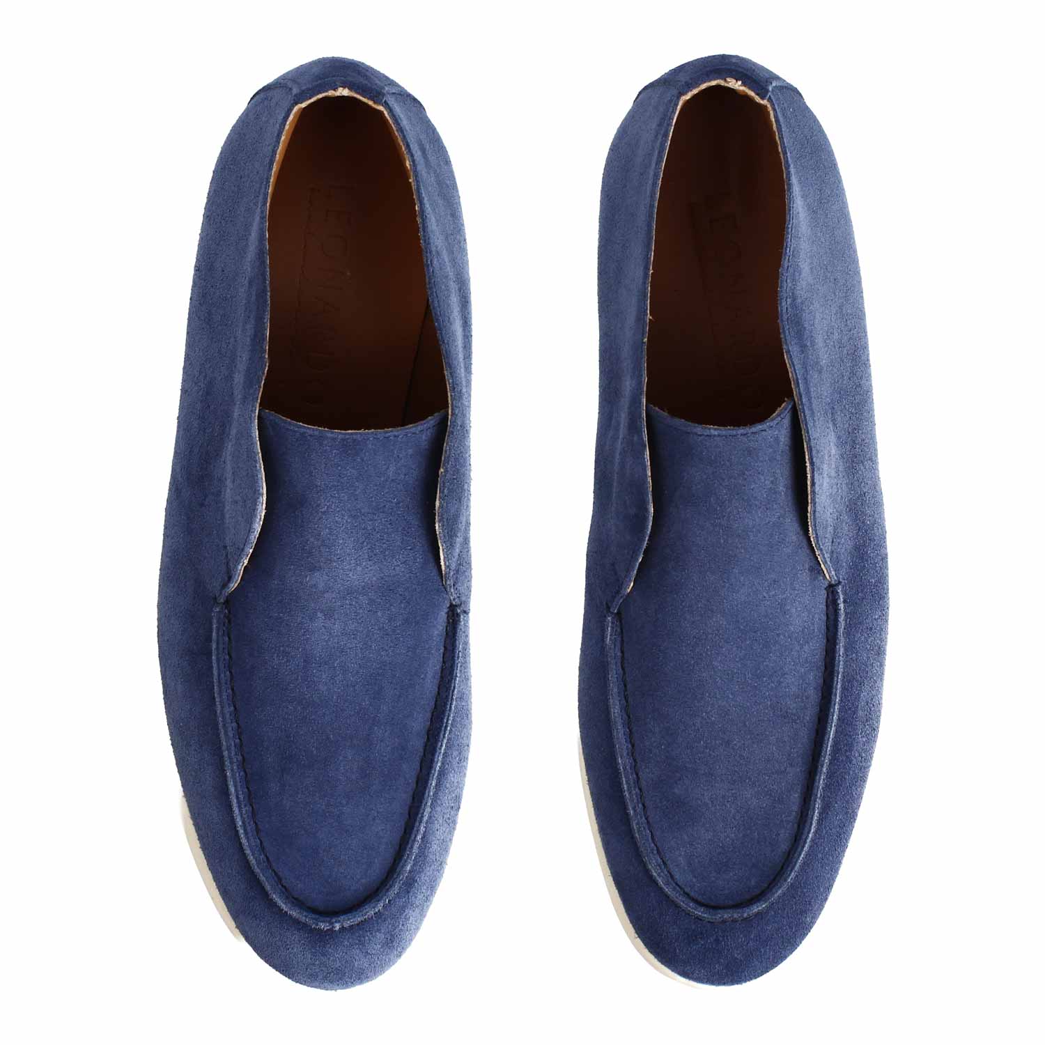 Men's Elite high-top loafer in blue suede